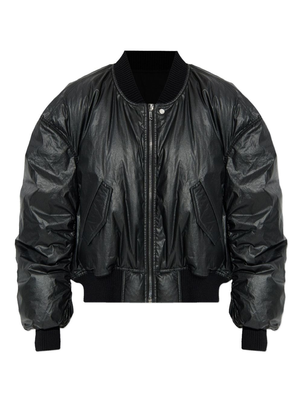 Rick Owens Short Down Jacket In Black