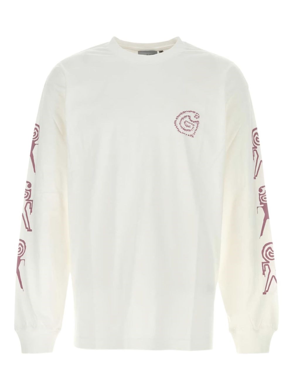 Carhartt Wip T-shirt Ls Terrestrial In Organic Single Jersey In Neutral