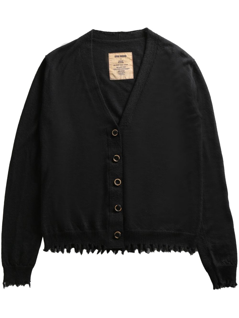Uma Wang Cashmere Oversized Cardigan In Black