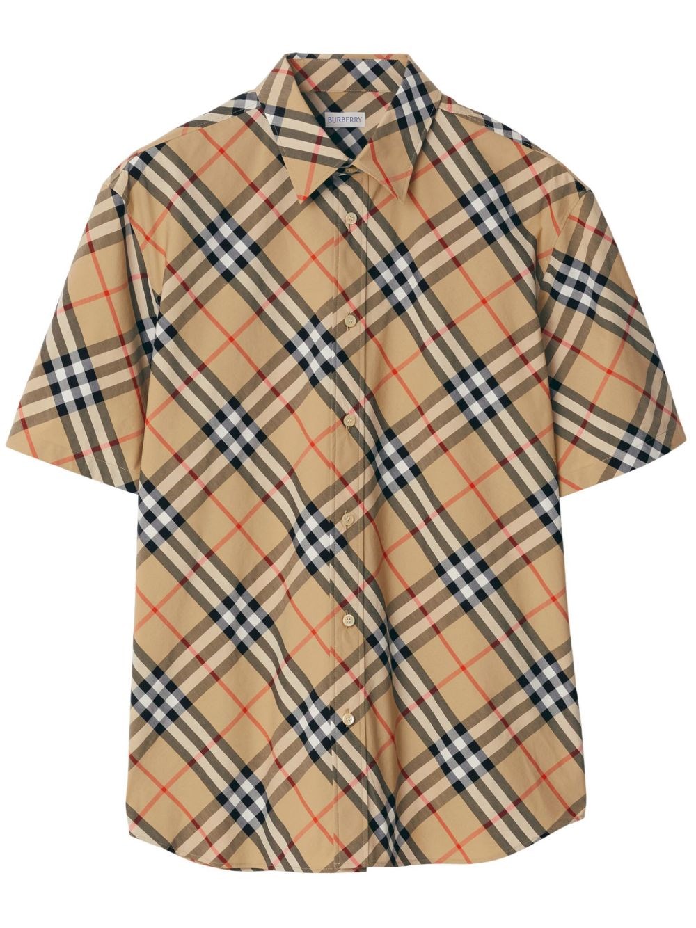 Burberry Check Print Short Sleeves - Burberry - Modalova
