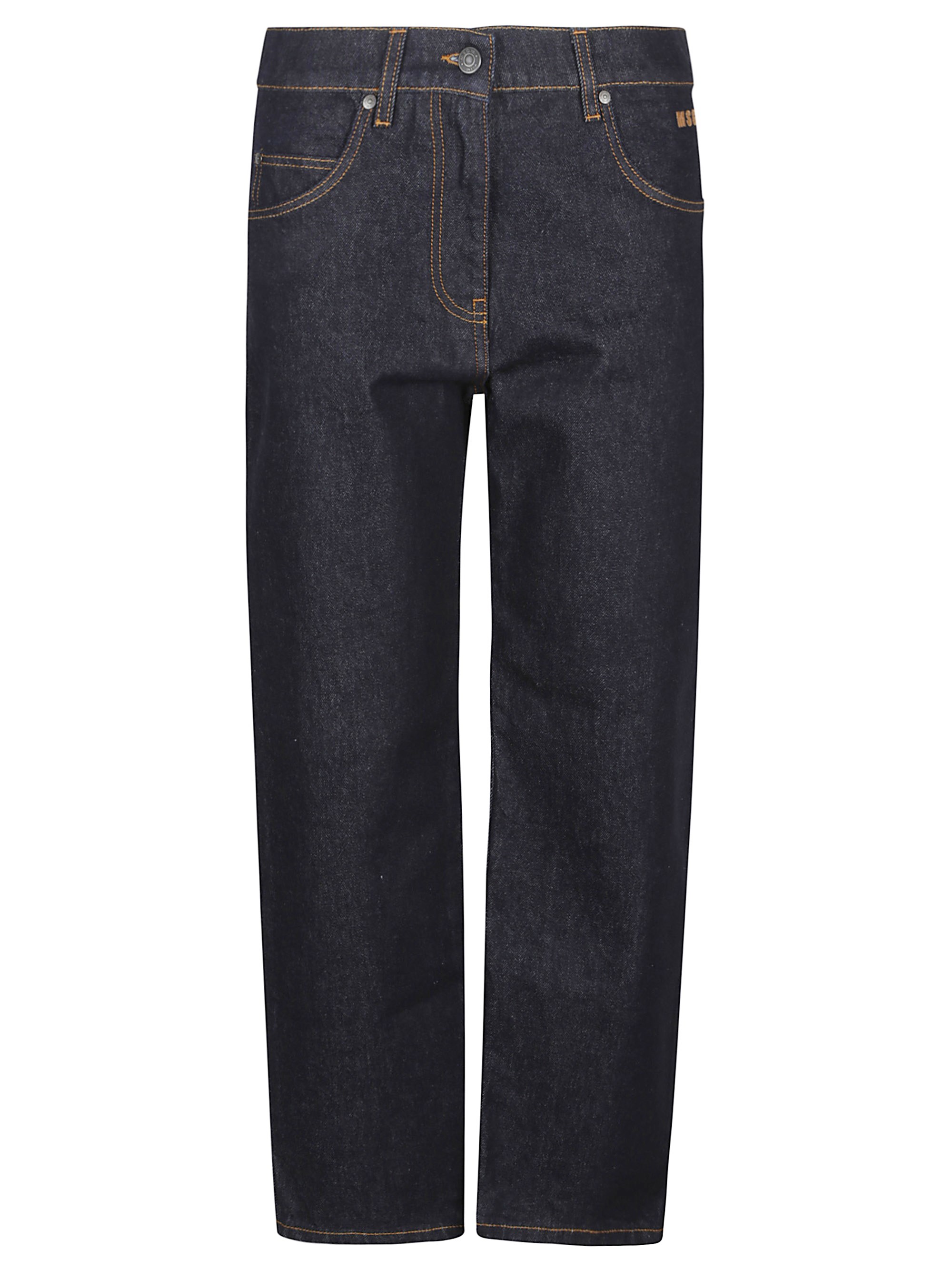 MSGM Ankle Cut Denim Jeans - MSGM - Modalova