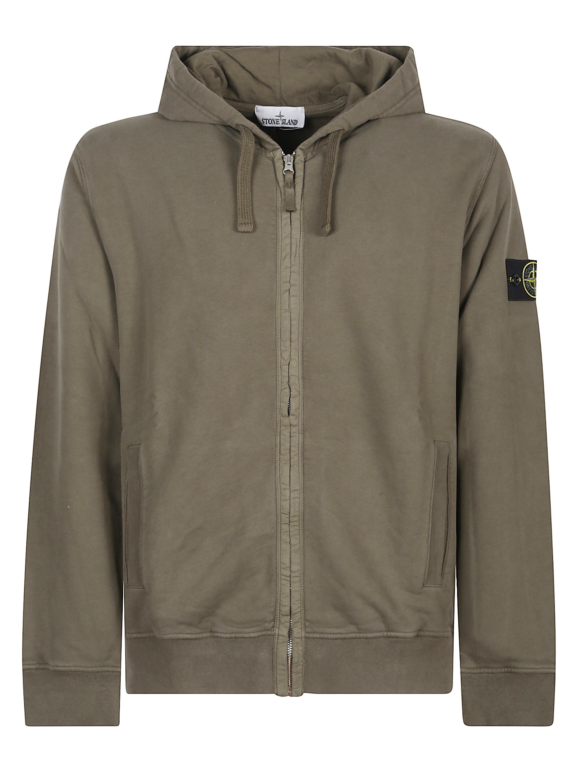 Stone Island Zip-Up Hoodie - Stone Island - Modalova