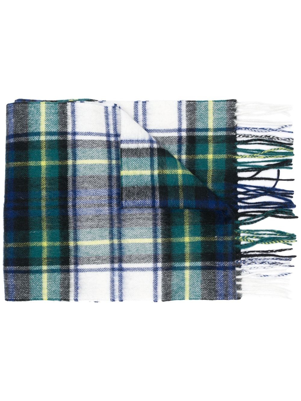 Barbour Tartan Wool And Cashmere Scarf In Multi