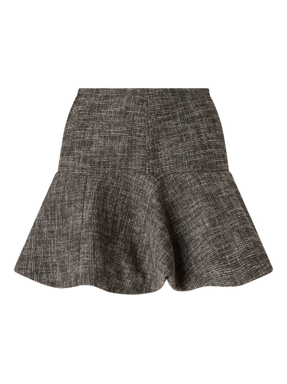 Pinko Gonna Hot Dogs Mini In Flanella Tweed In Black