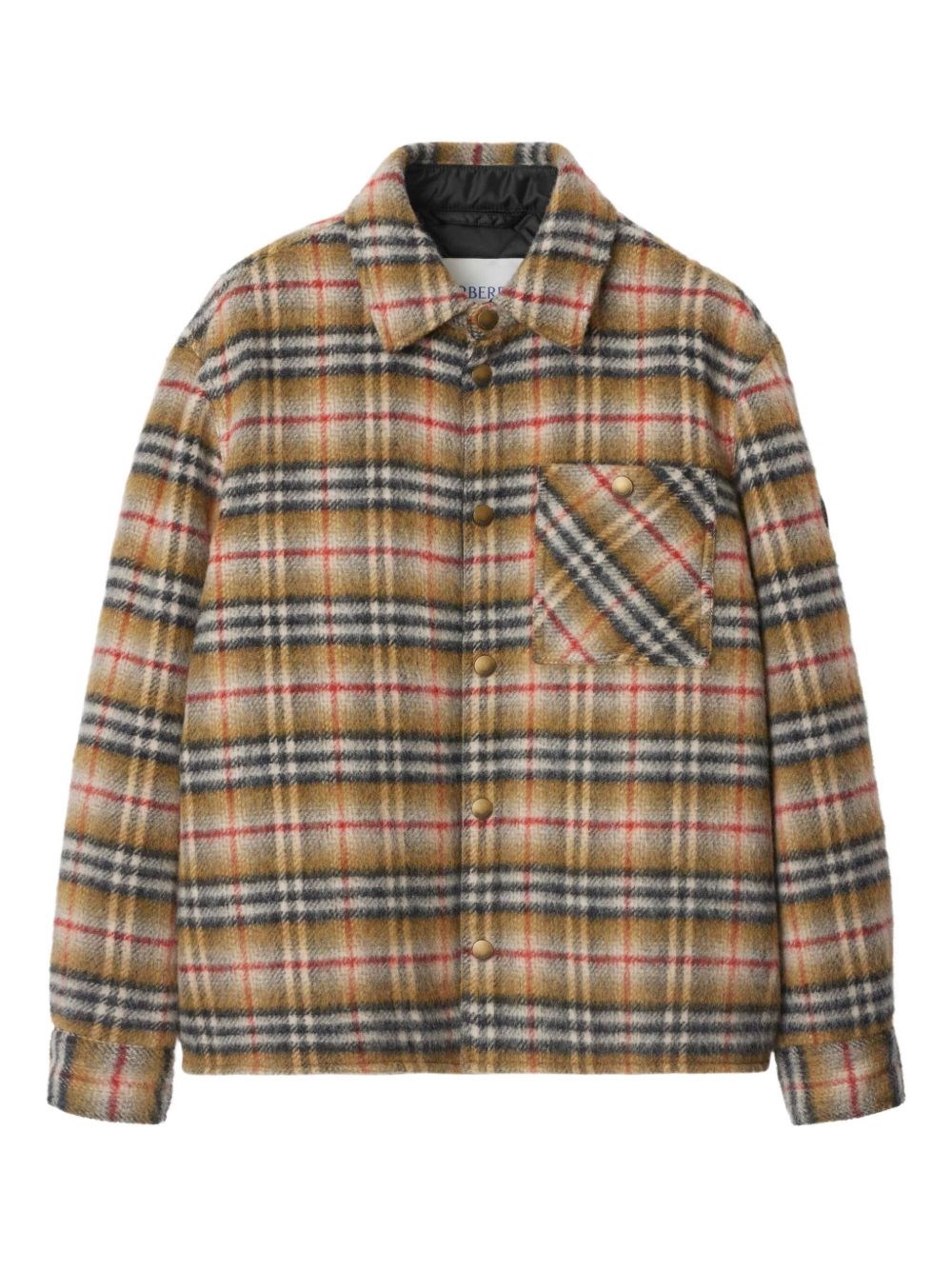 Burberry Burberry Check Wool Overshirt　バーバリーチェックウールオーバーシャ​​ツ