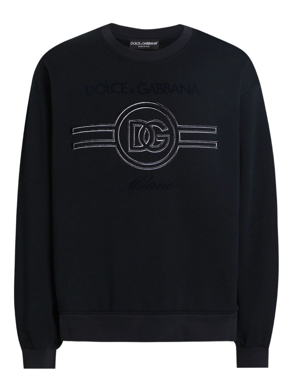 Dolce & Gabbana Sweatshirt With Embroidery In Black