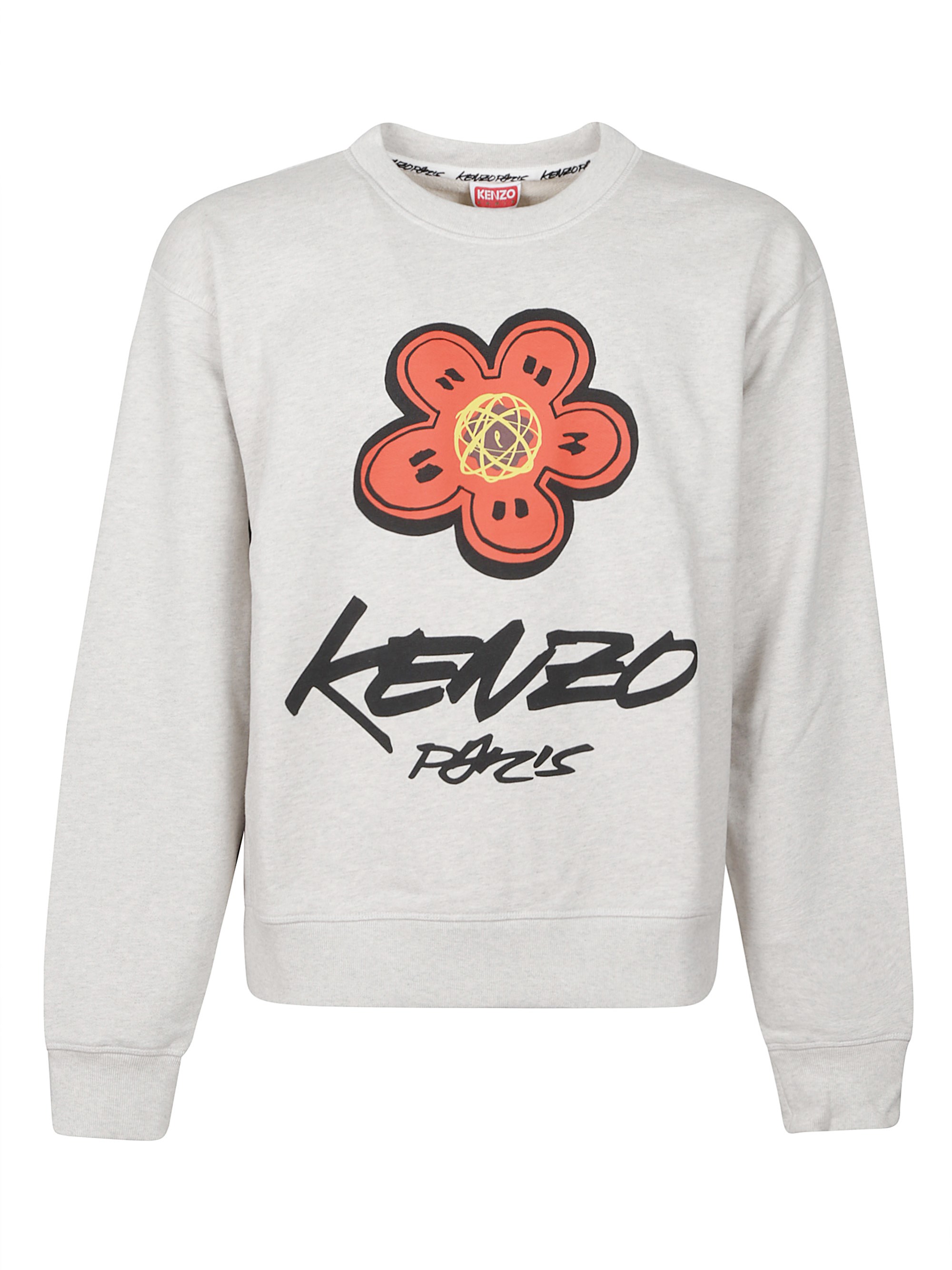 Kenzo Relaxed Fit Futura Classic Sweatshirt With Vibrant Graphic In Neutral