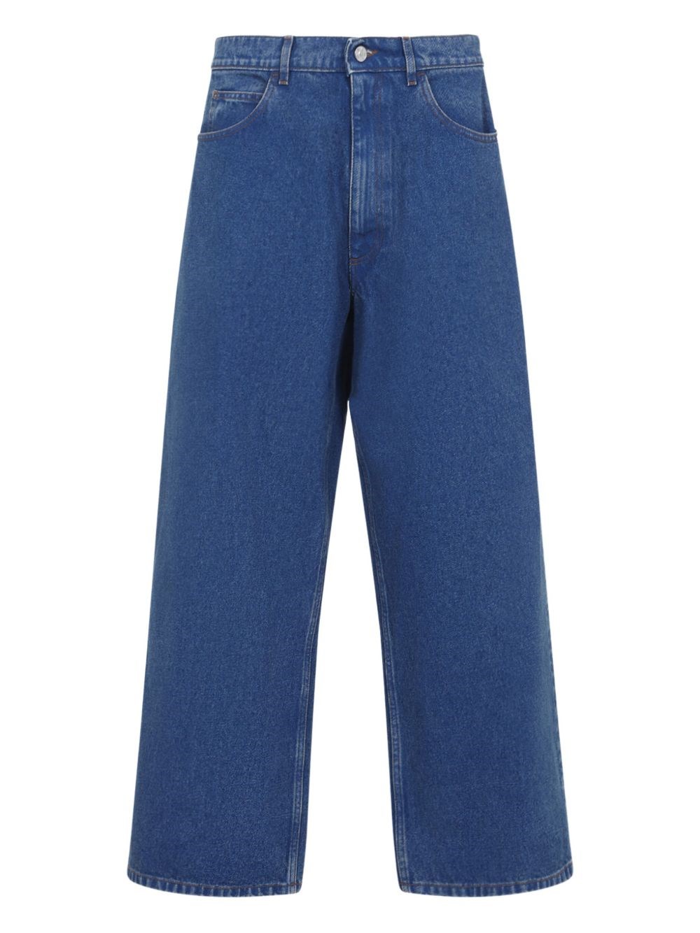 Marni Hight Waist And Wide Leg Jeans In Blue