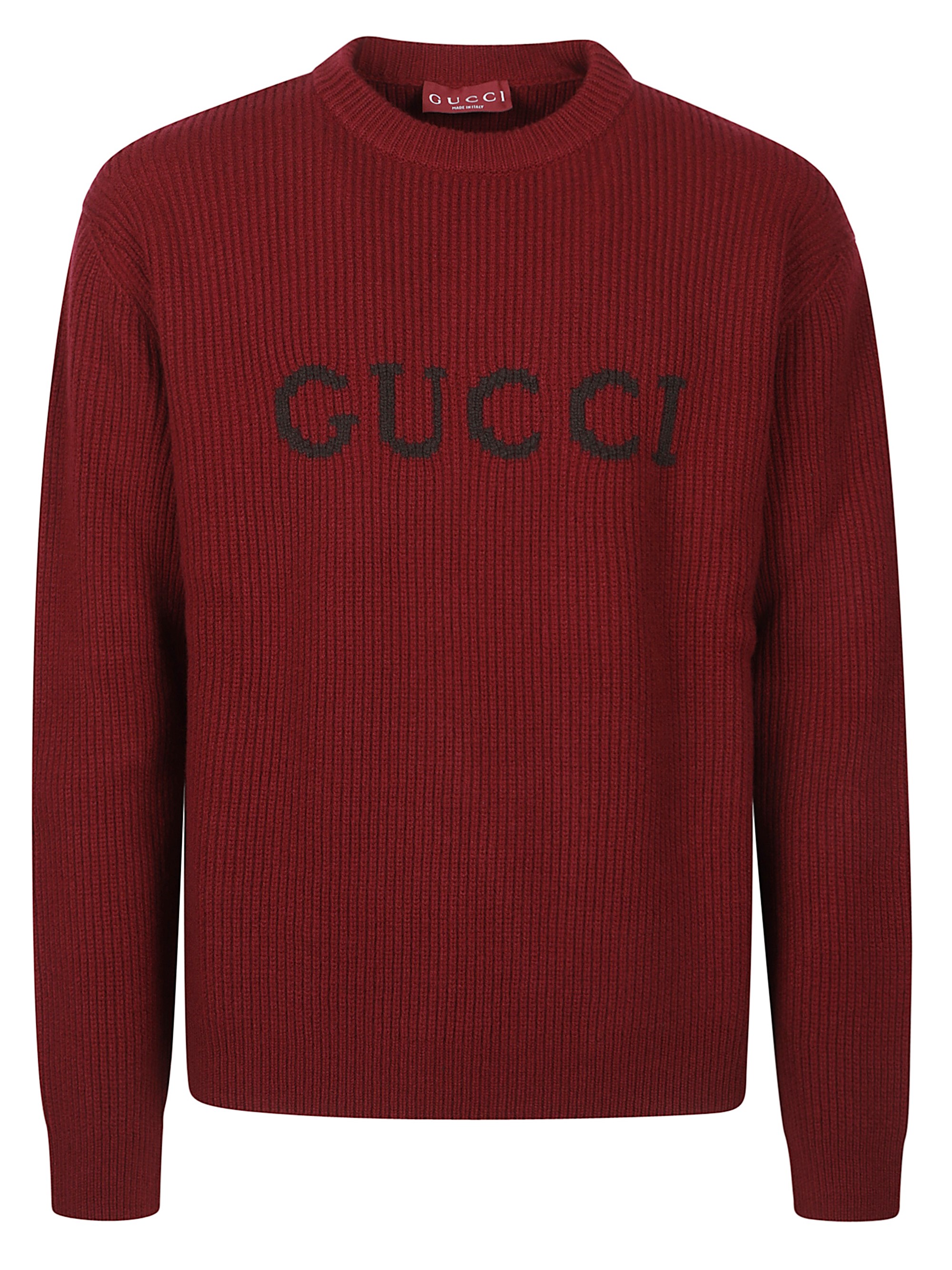 Gucci Wool And Cashmere Blend Sweater In Red