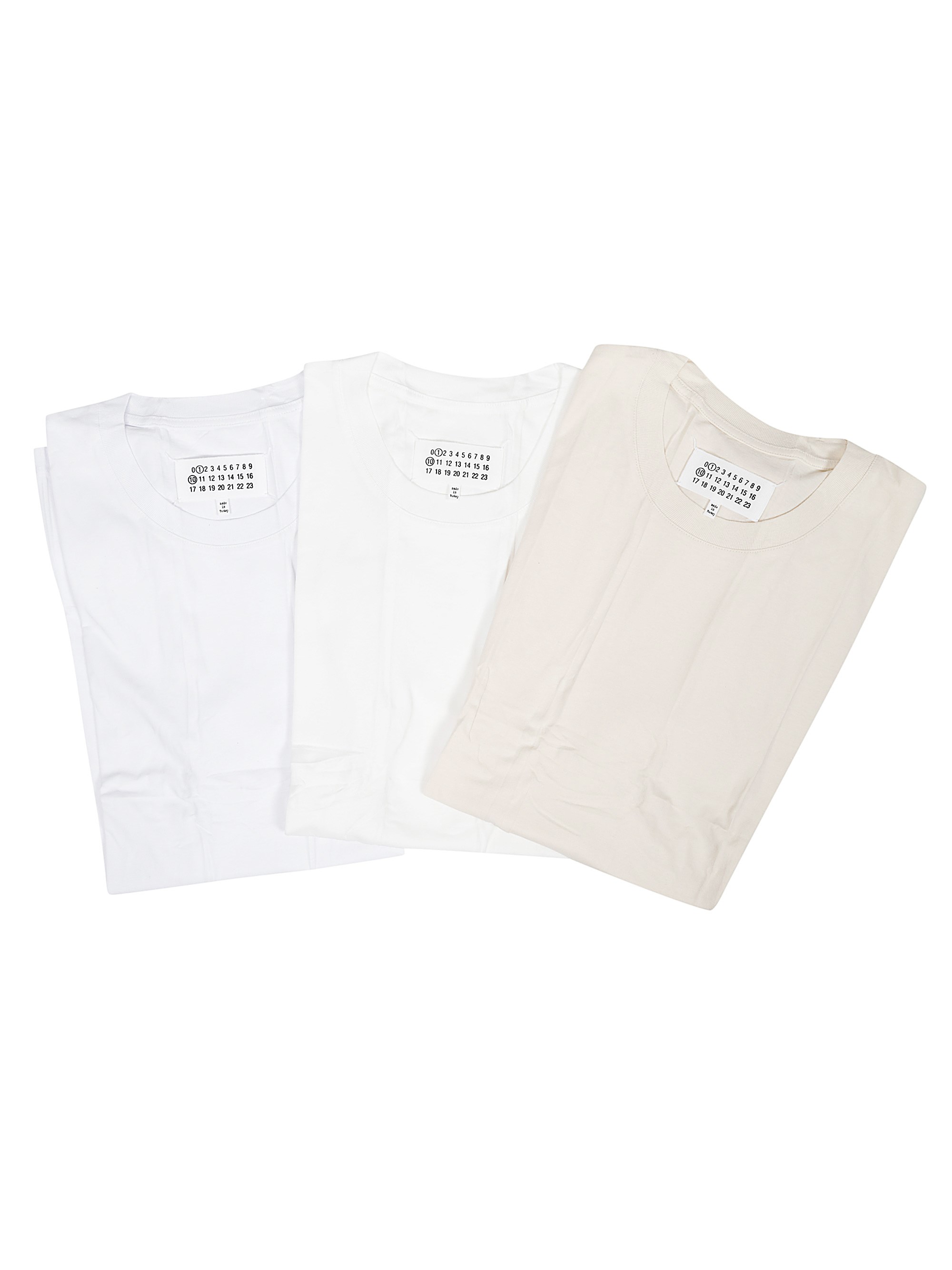 Maison Margiela 3-pack Of Cotton T-shirts In Multi
