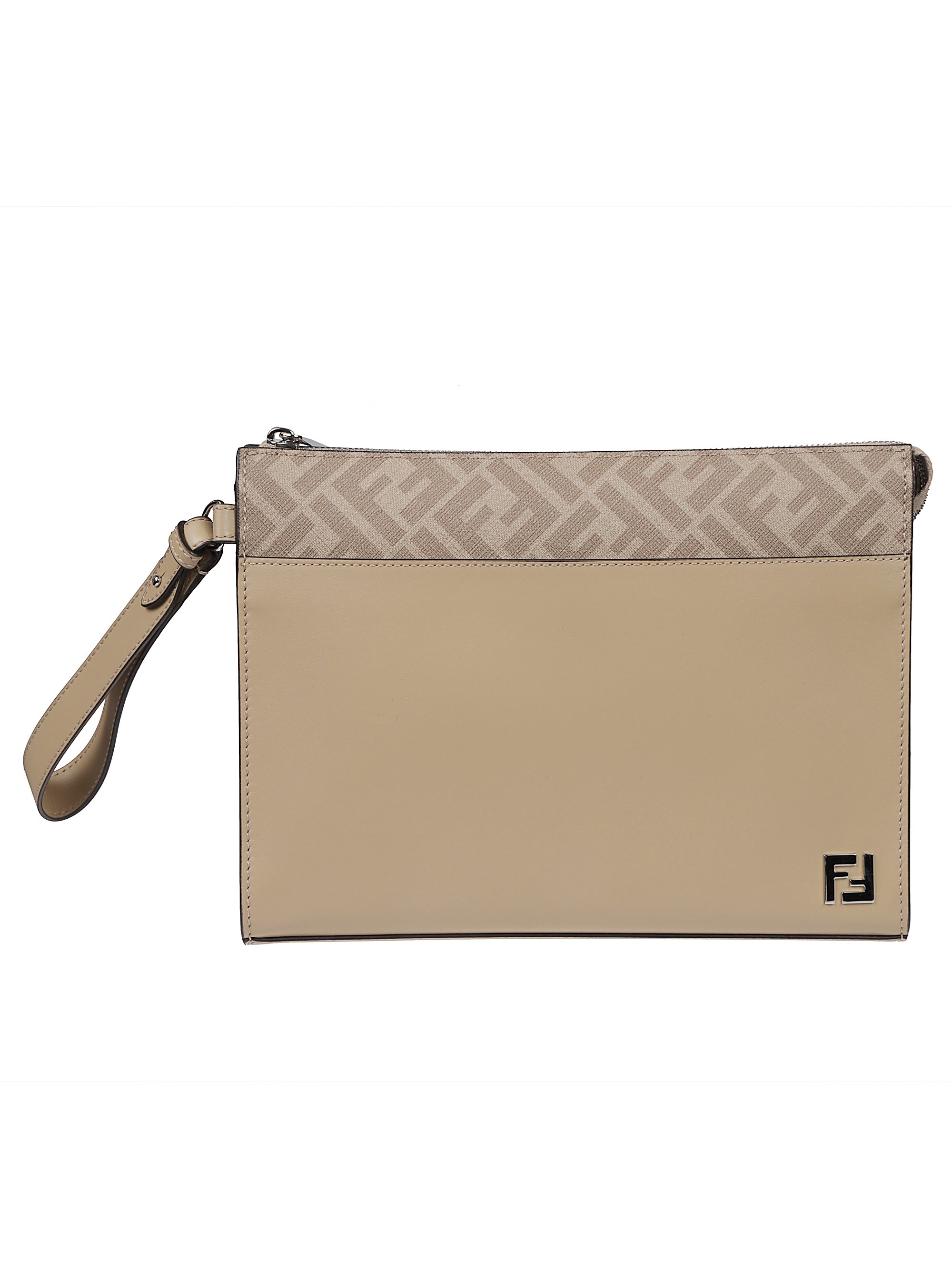 Fendi Leather Clutch Bag