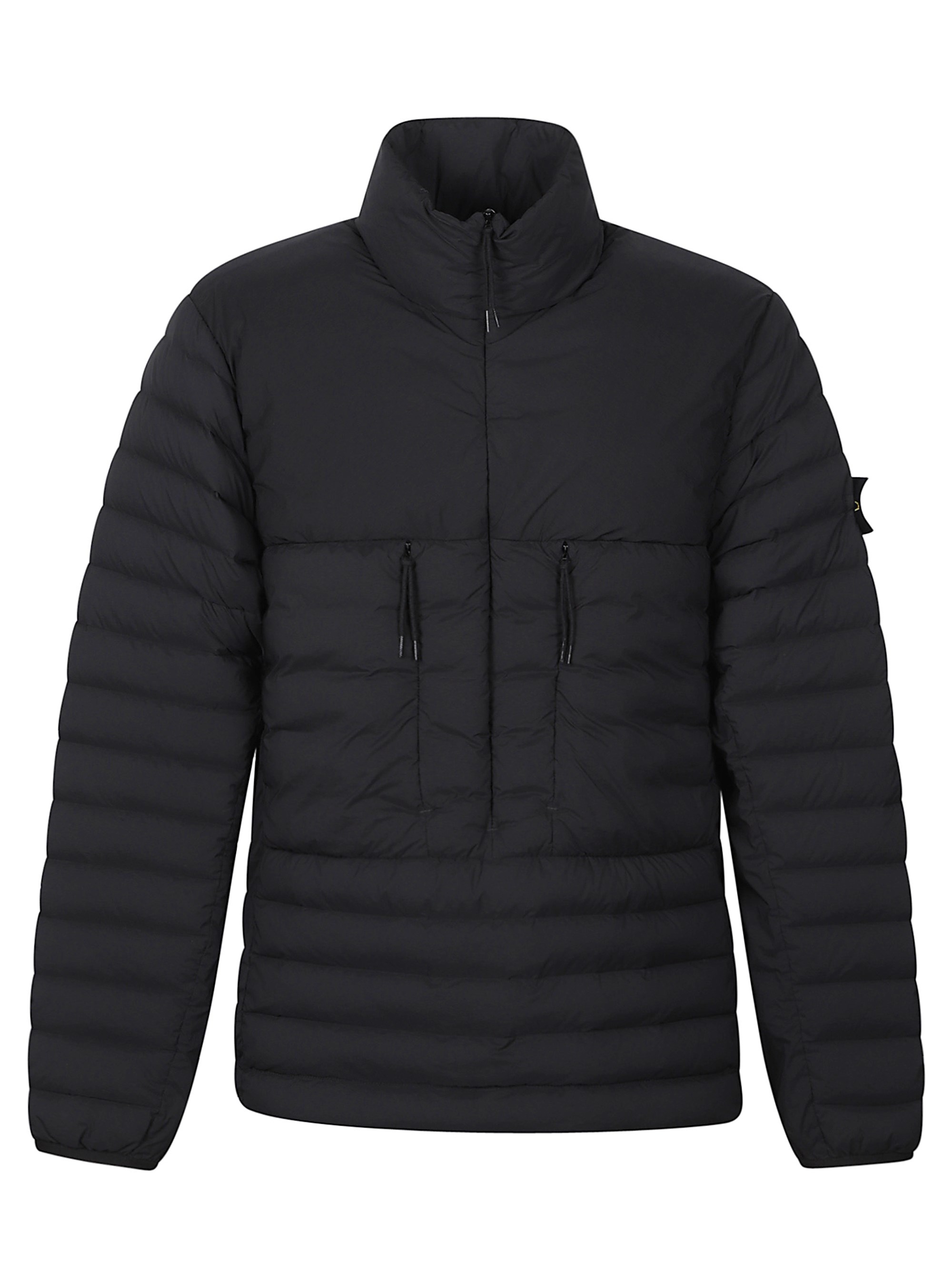 Stone Island Seamless Tunnel Down Jacket In Black