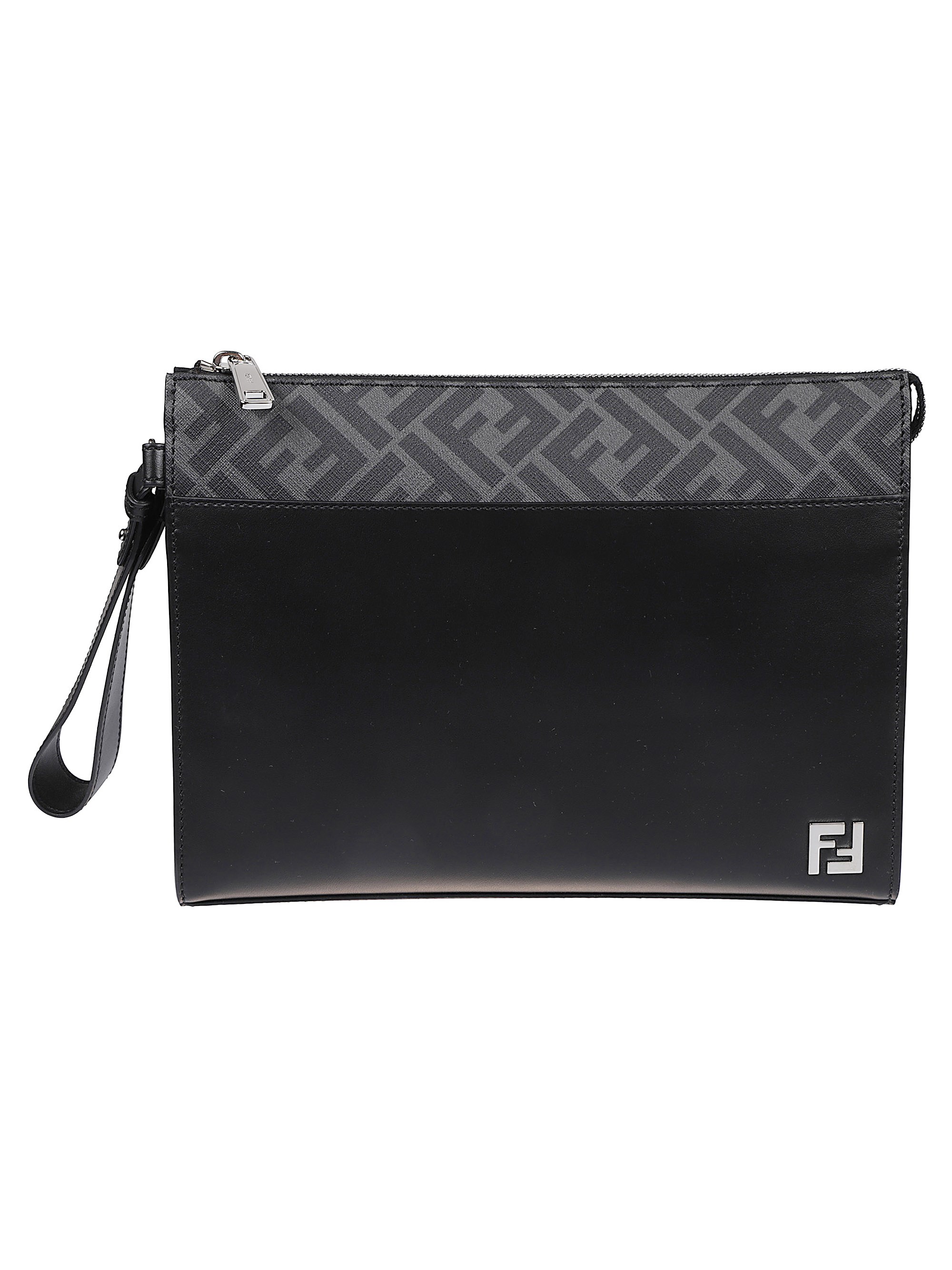 Fendi Frizione Quadrata In Black