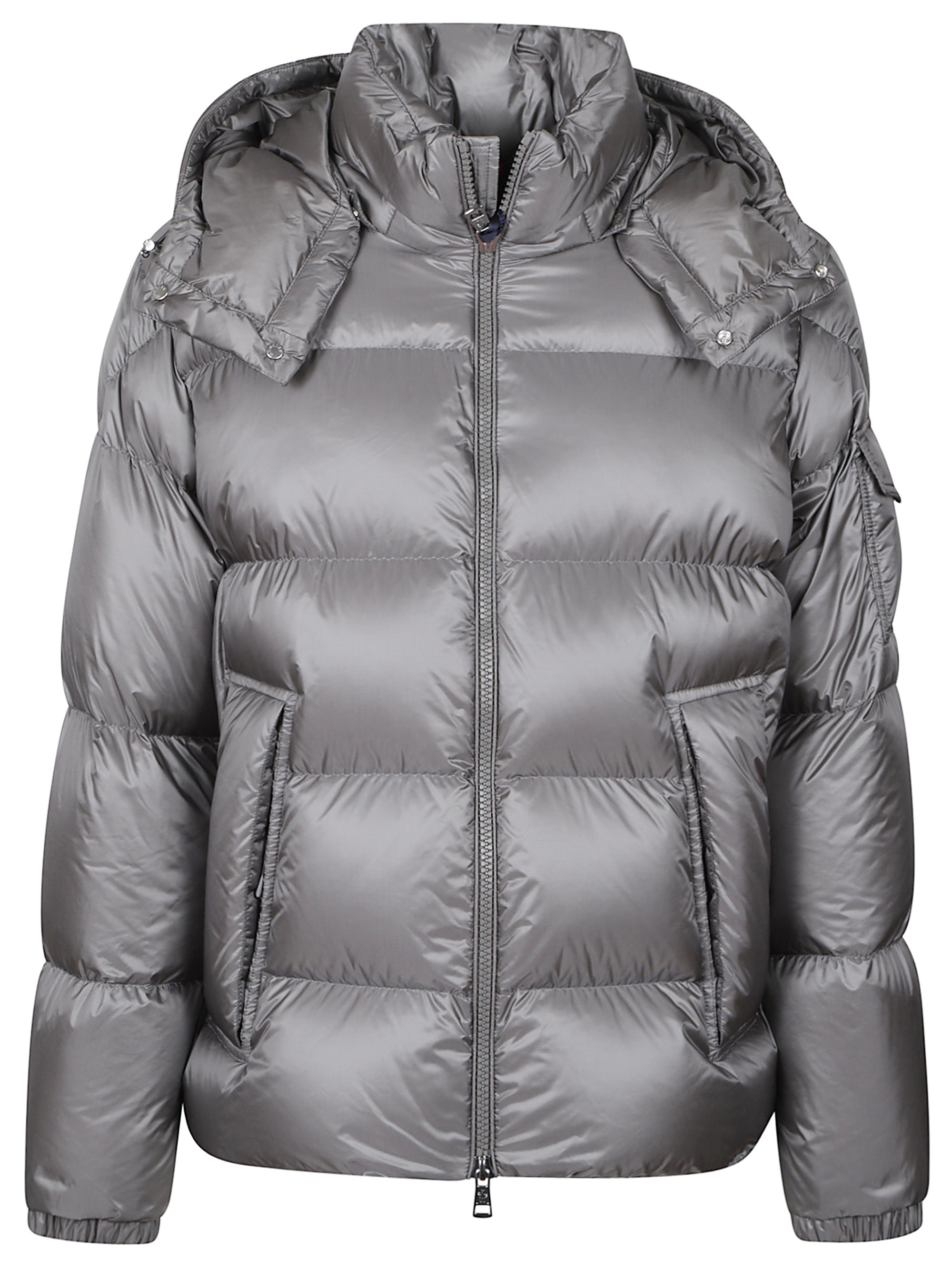 Moncler Couyere Short Down Jacket In Gray
