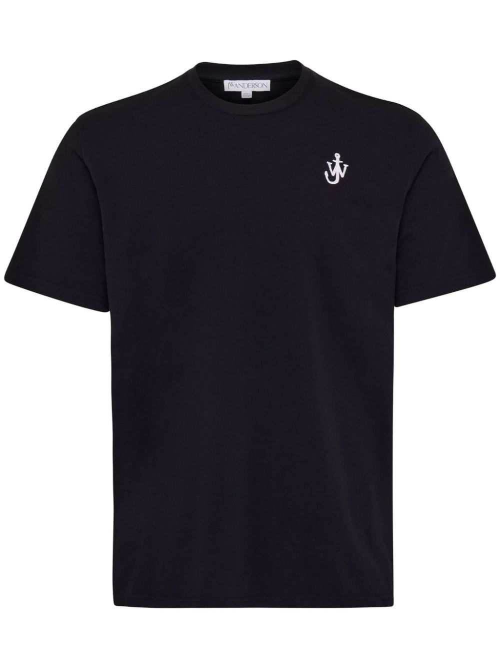 Jw Anderson Men Short Sleeves T-shirt With Logo In Black