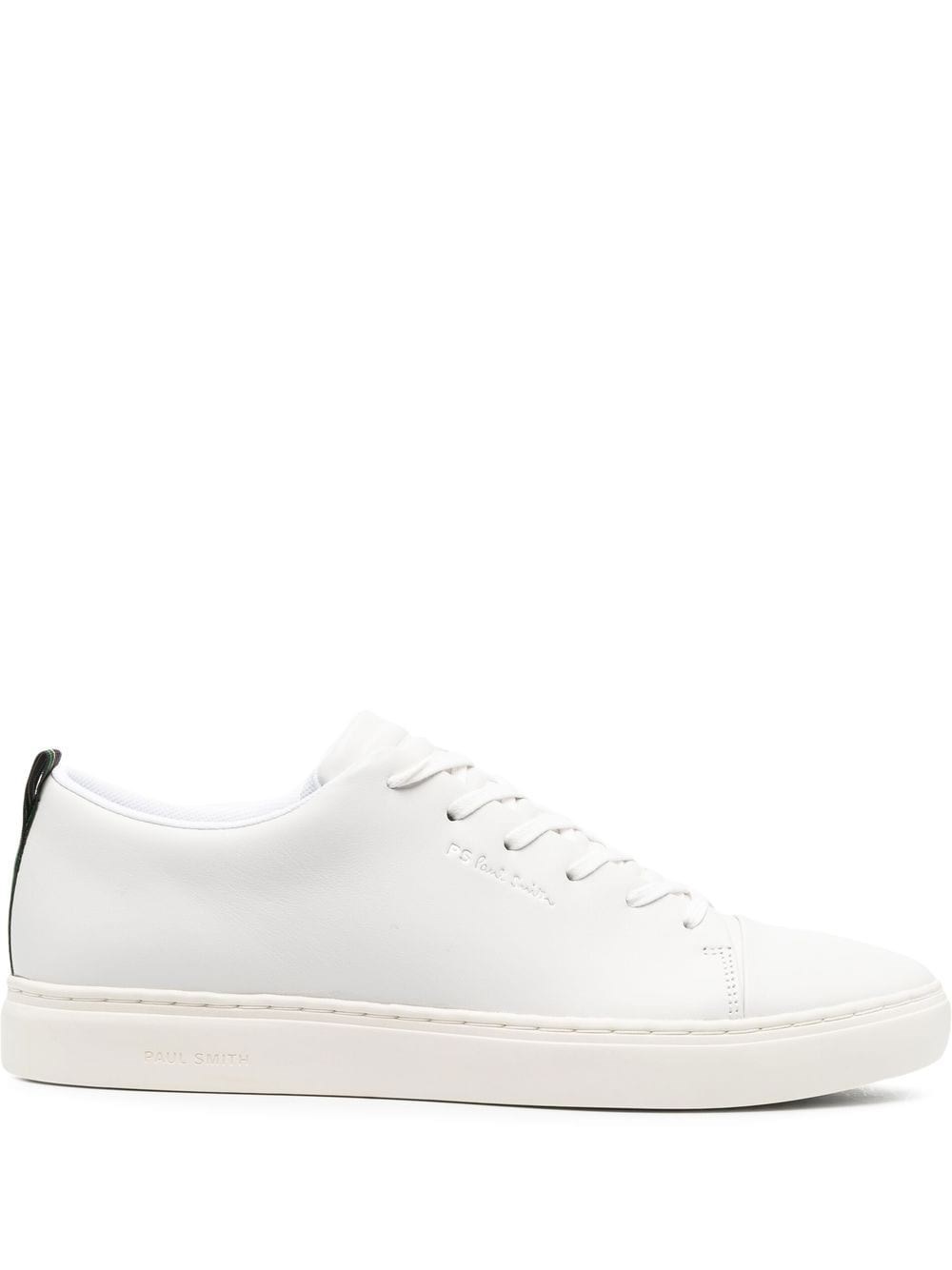 Paul Smith Mens Shoe "lee" White Tape Shoes In Brown