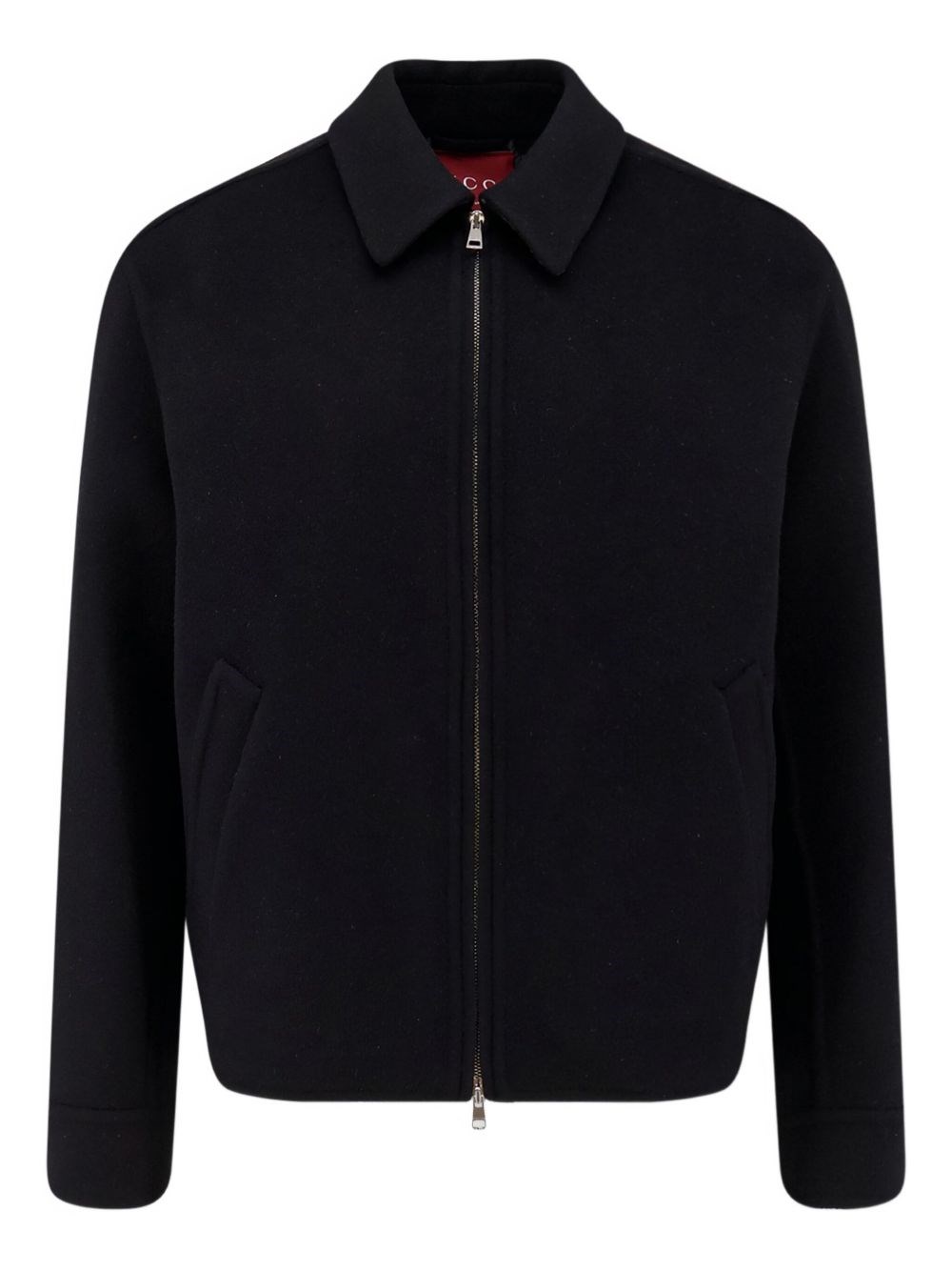Gucci Twill Jacket With Web Detail In Black
