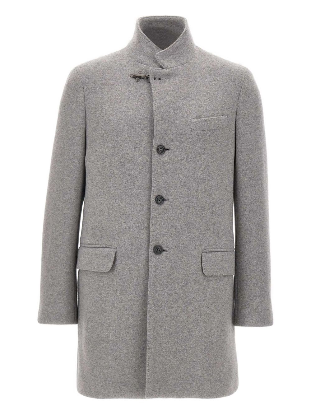 Fay Bottoned Wool Coat - Fay - Modalova