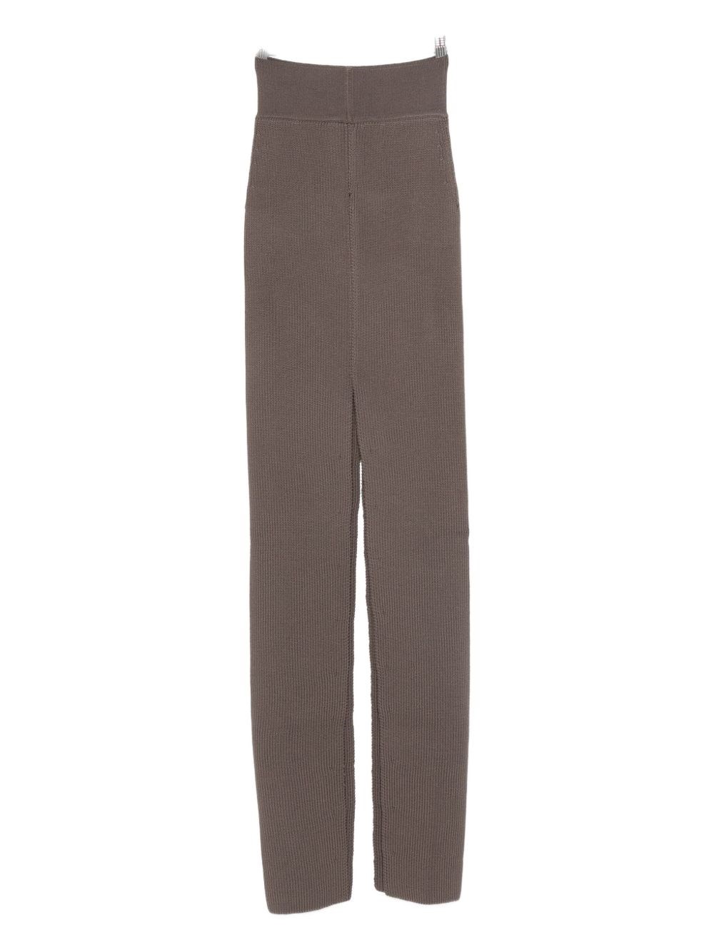 Rick Owens Wool Long Skirt In Gray