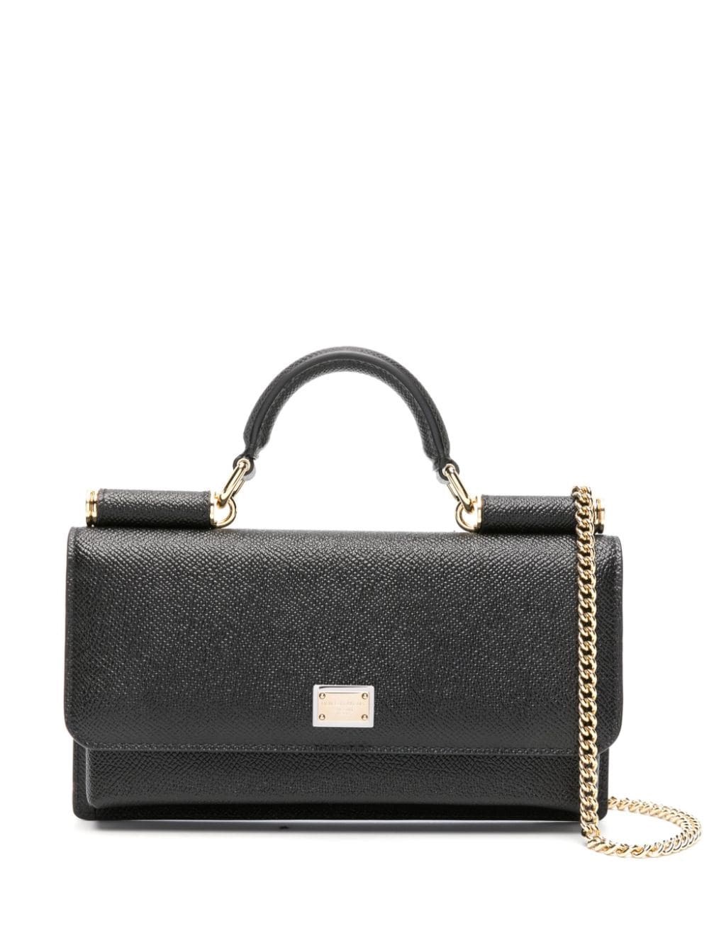 Dolce & Gabbana Embossed Iguana Leather Clutch Bag In Black