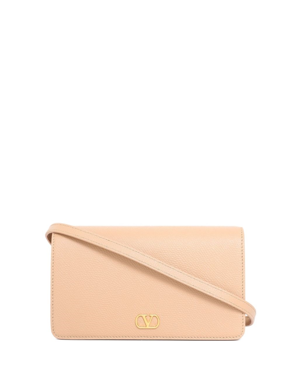 Valentino Garavani Vlogo Signature Leather Mini Bag In White