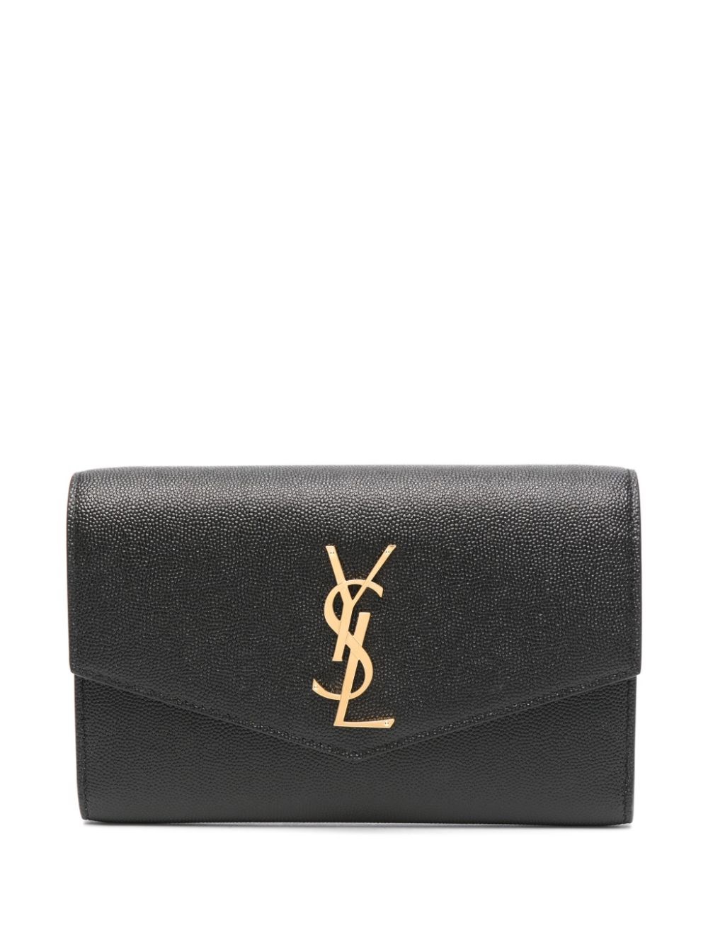 Saint Laurent Uptown Leather Wallet On Chain