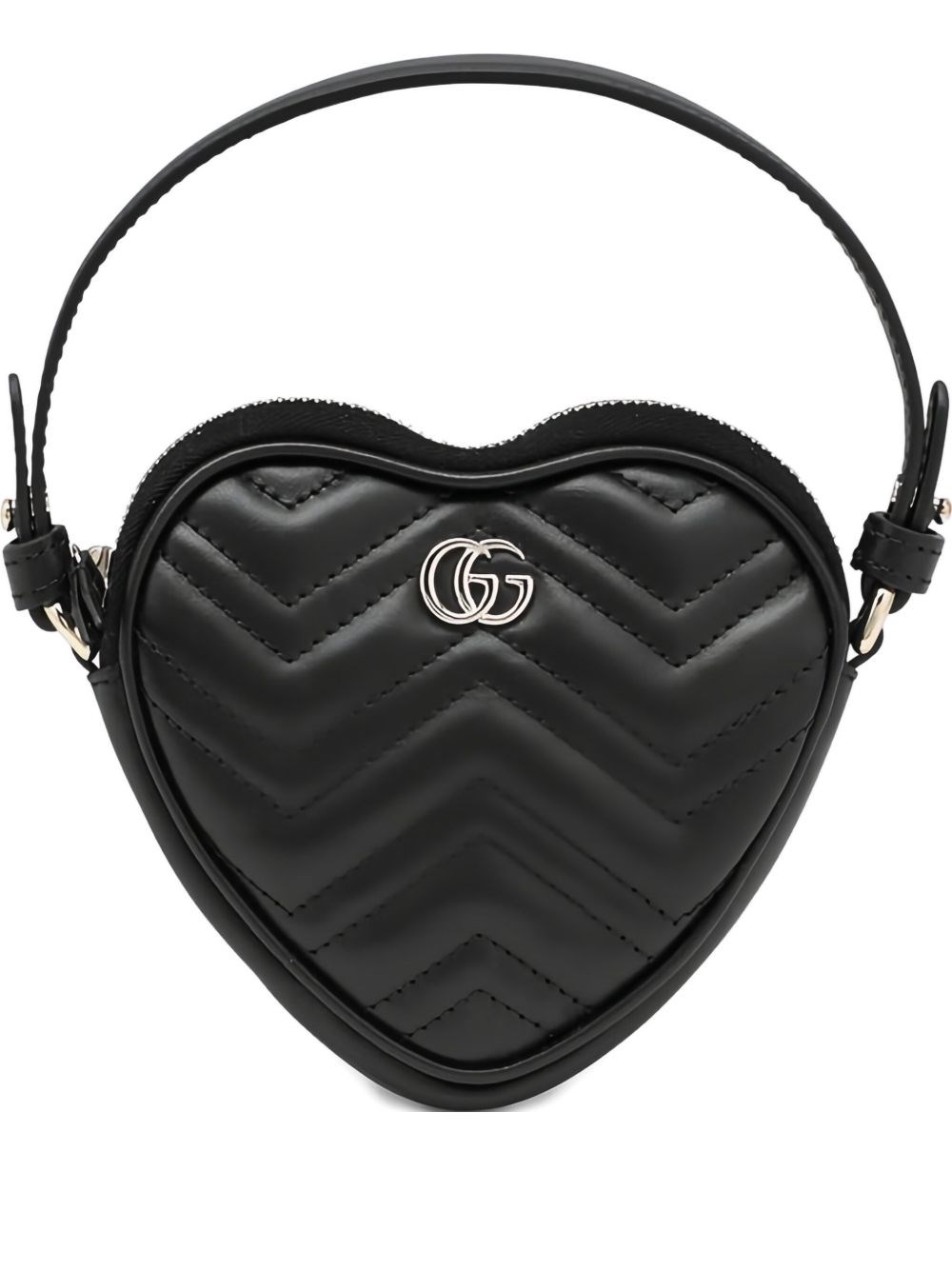 Gucci Gg Marmont Leather Mini Bag In Black