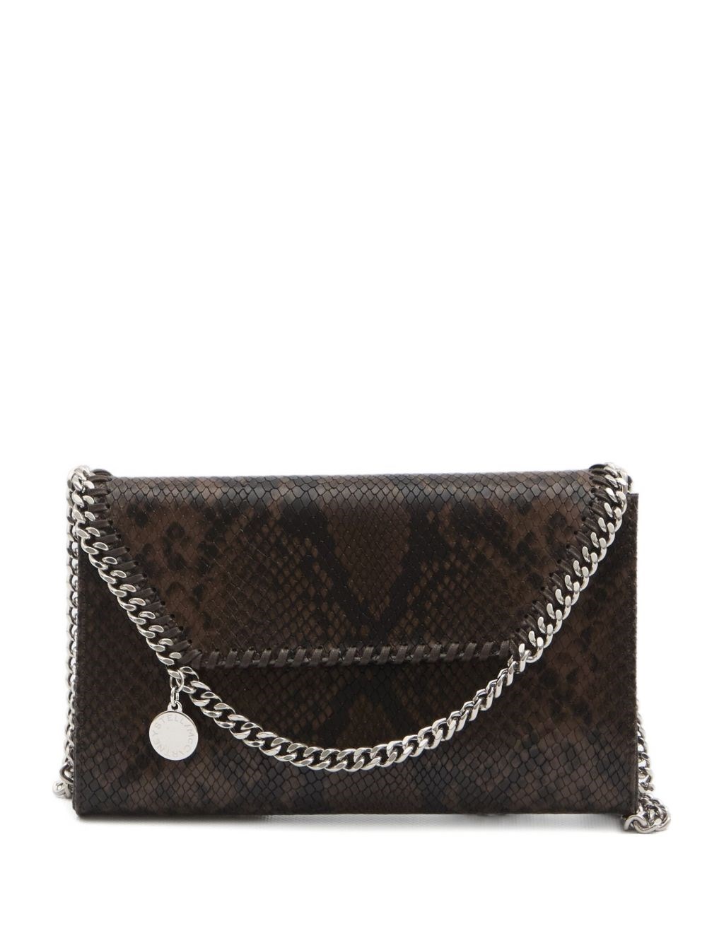 Stella Mccartney Falabella Wallet On Chain In Burgundy