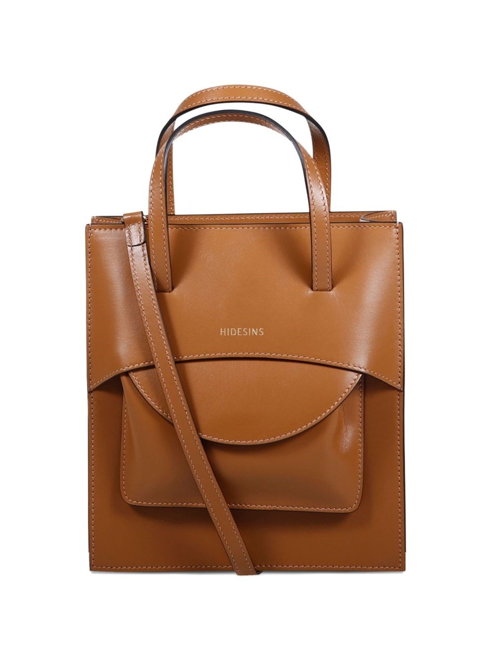 Hidesins Mini Leather Bag Adjustable Strap In Brown
