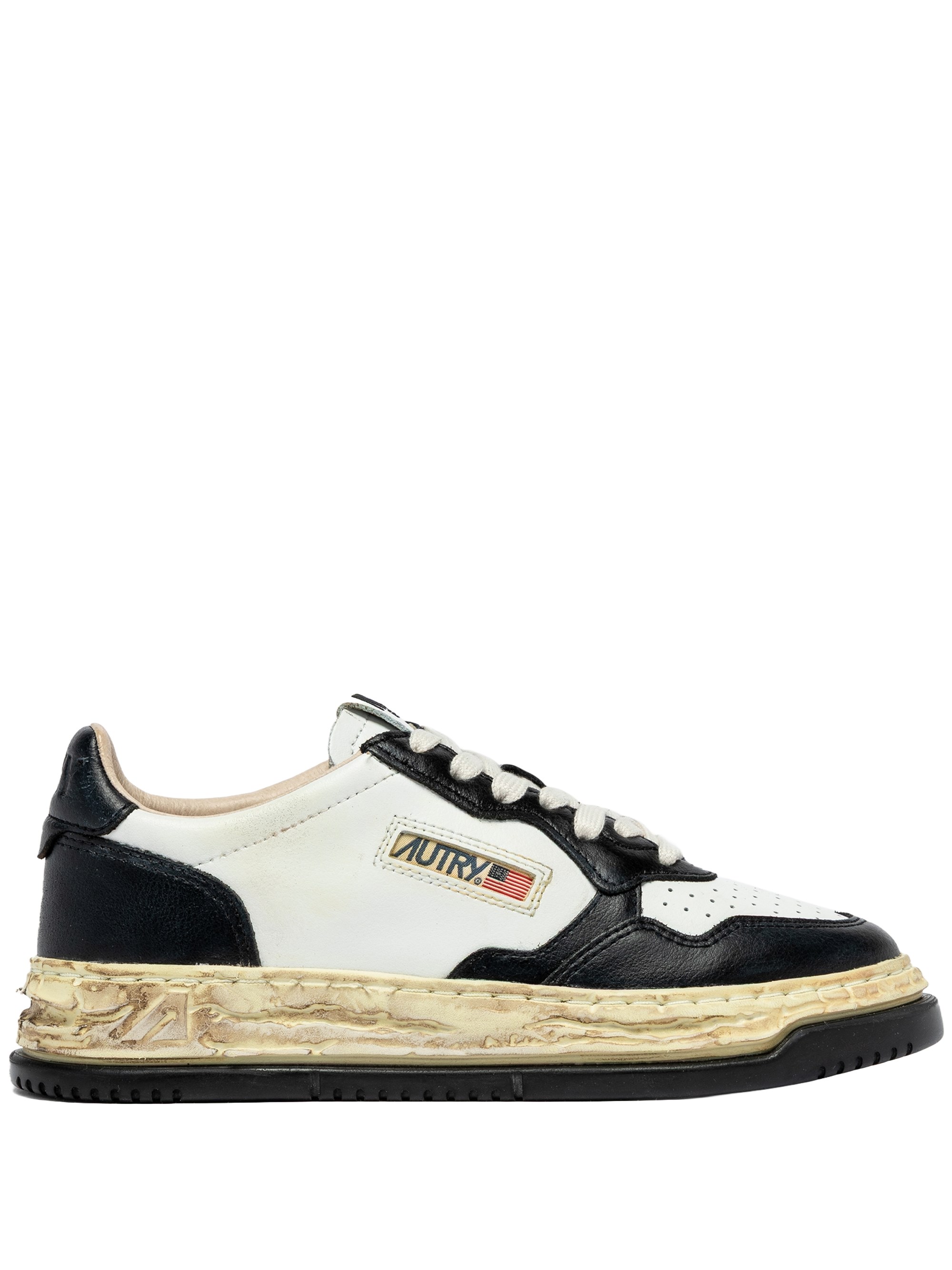 Autry X Maison Mihara Yasuhiro Leather Sneakers In White