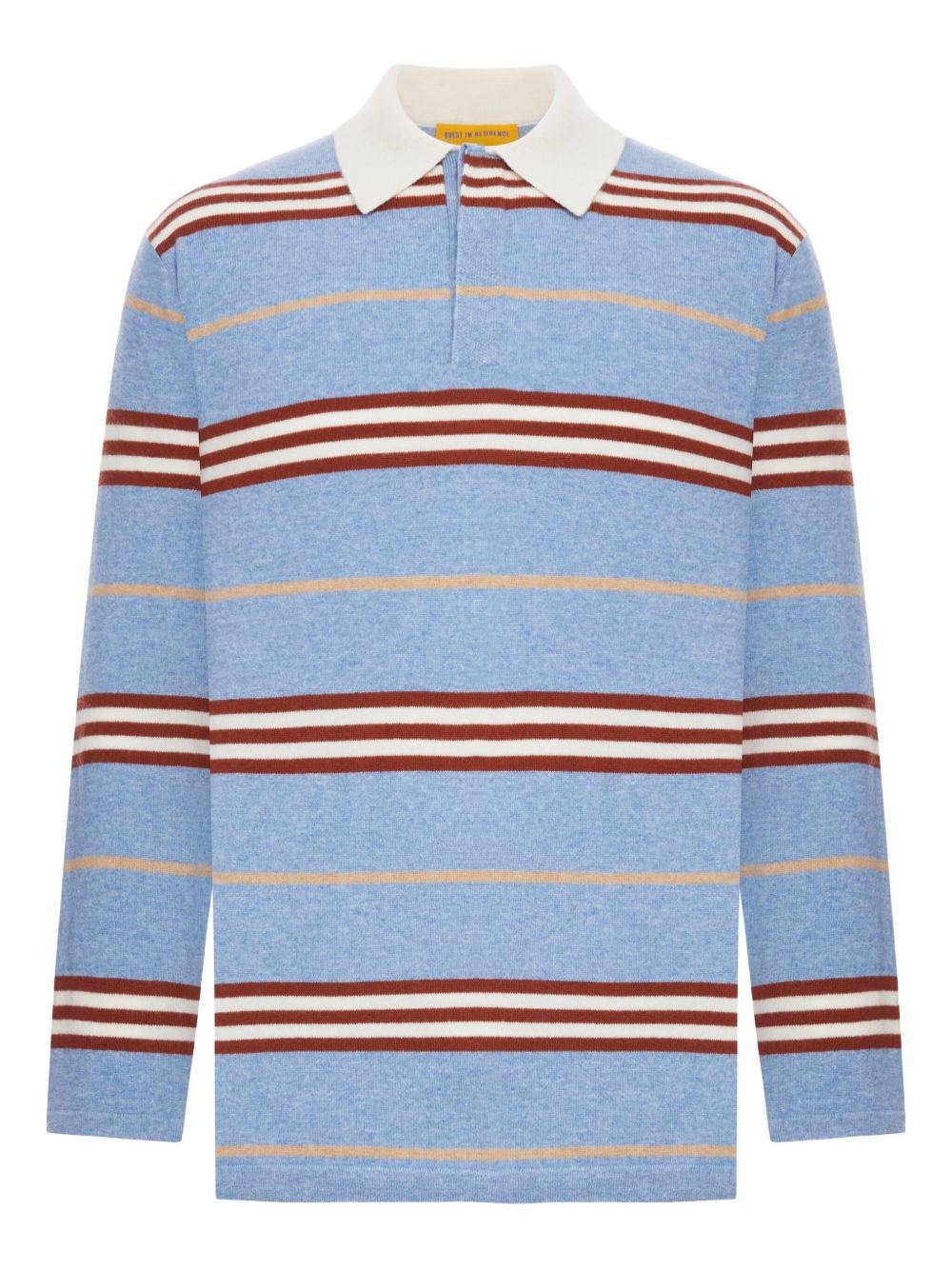 Guest In Residence Women Cashmere Striped Polo Shirt In Blue