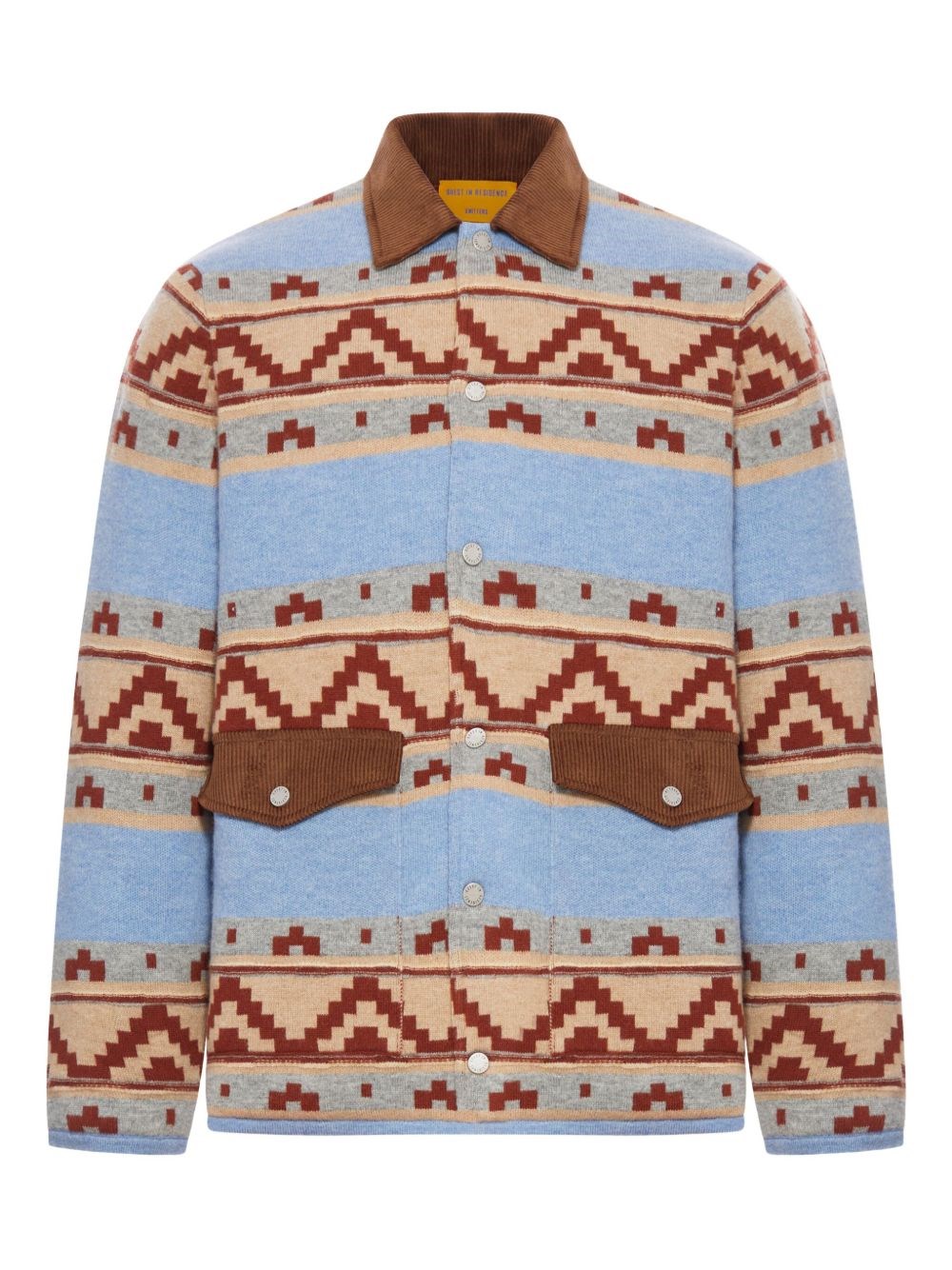 Guest In Residence Western Industry Quilted Wool And Cashmere-blend Jacket In Multi