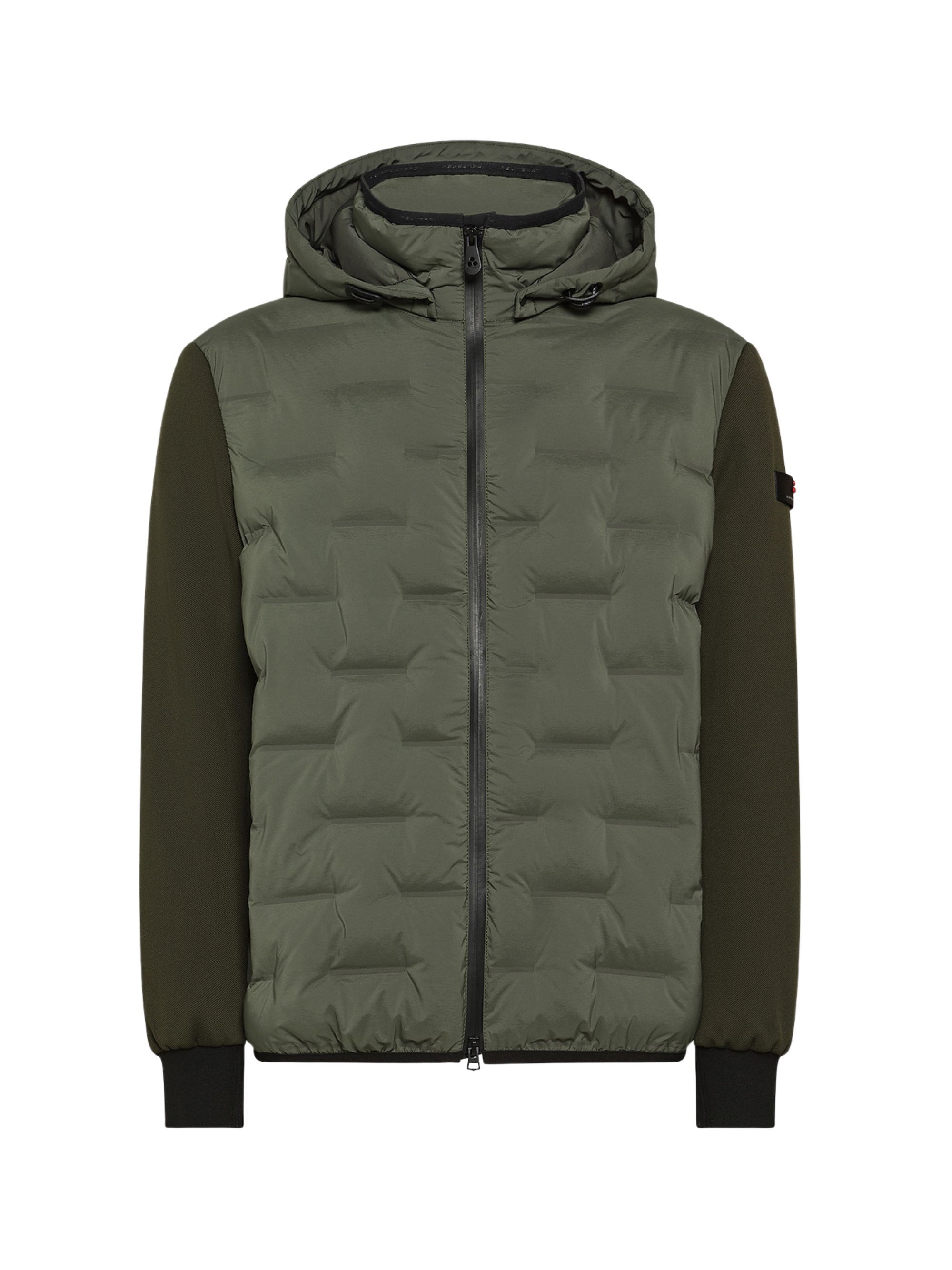 Peuterey Quilted Jacket With Hood In Green