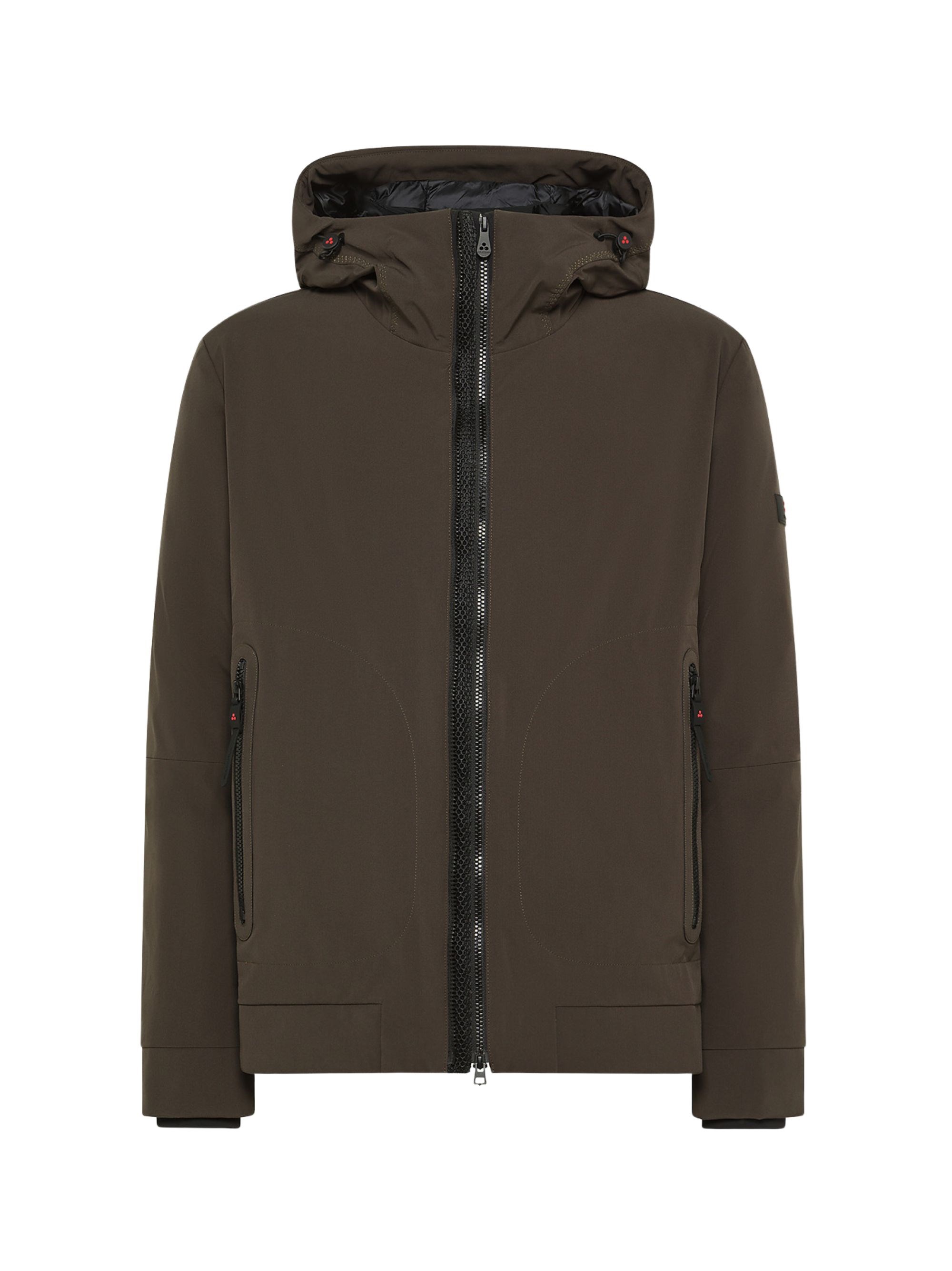 Peuterey Loge Srt 1 Hooded Quilted Jacket In Brown