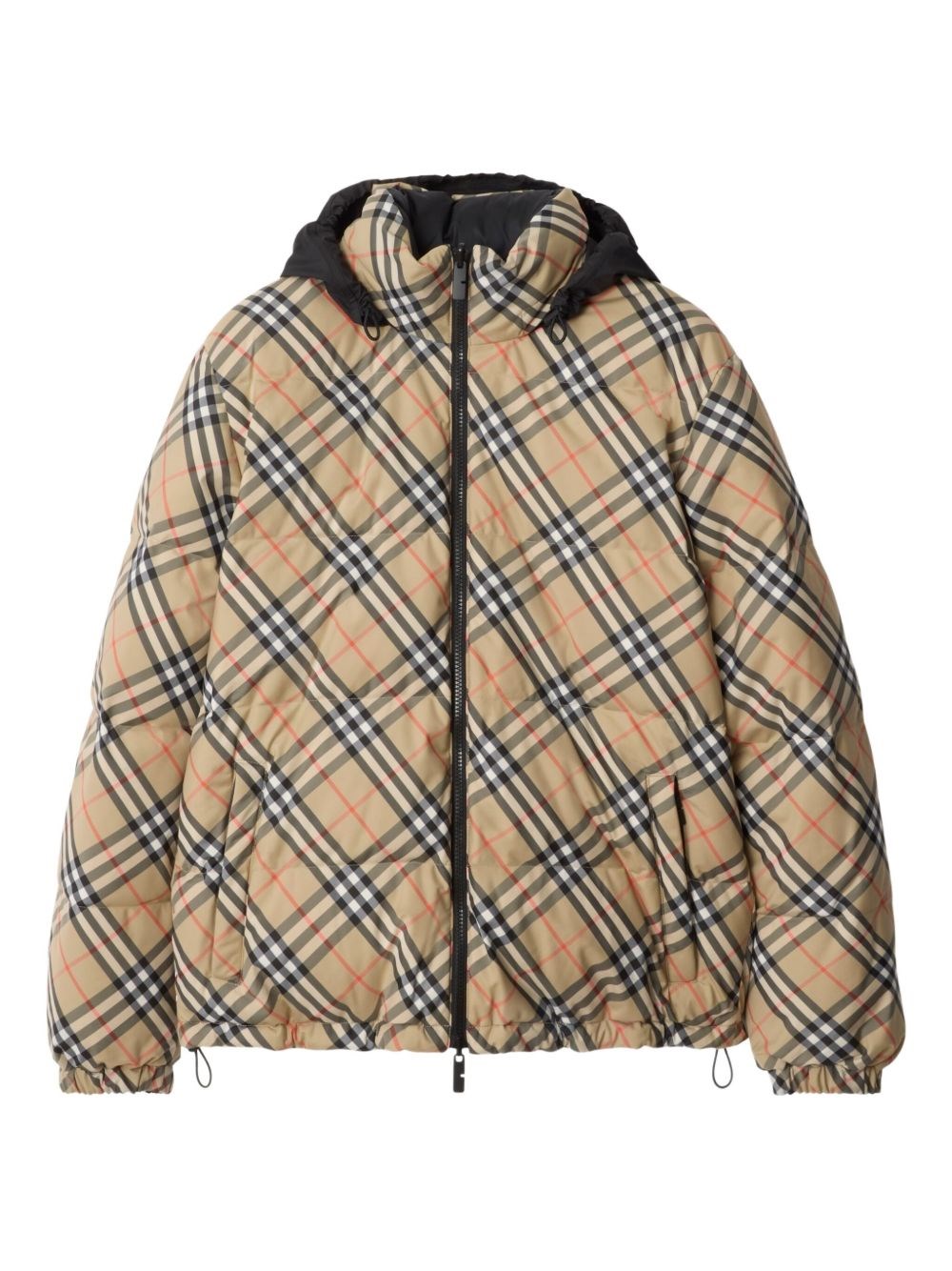 Burberry Reversible Check Puffer Jacket In Multi