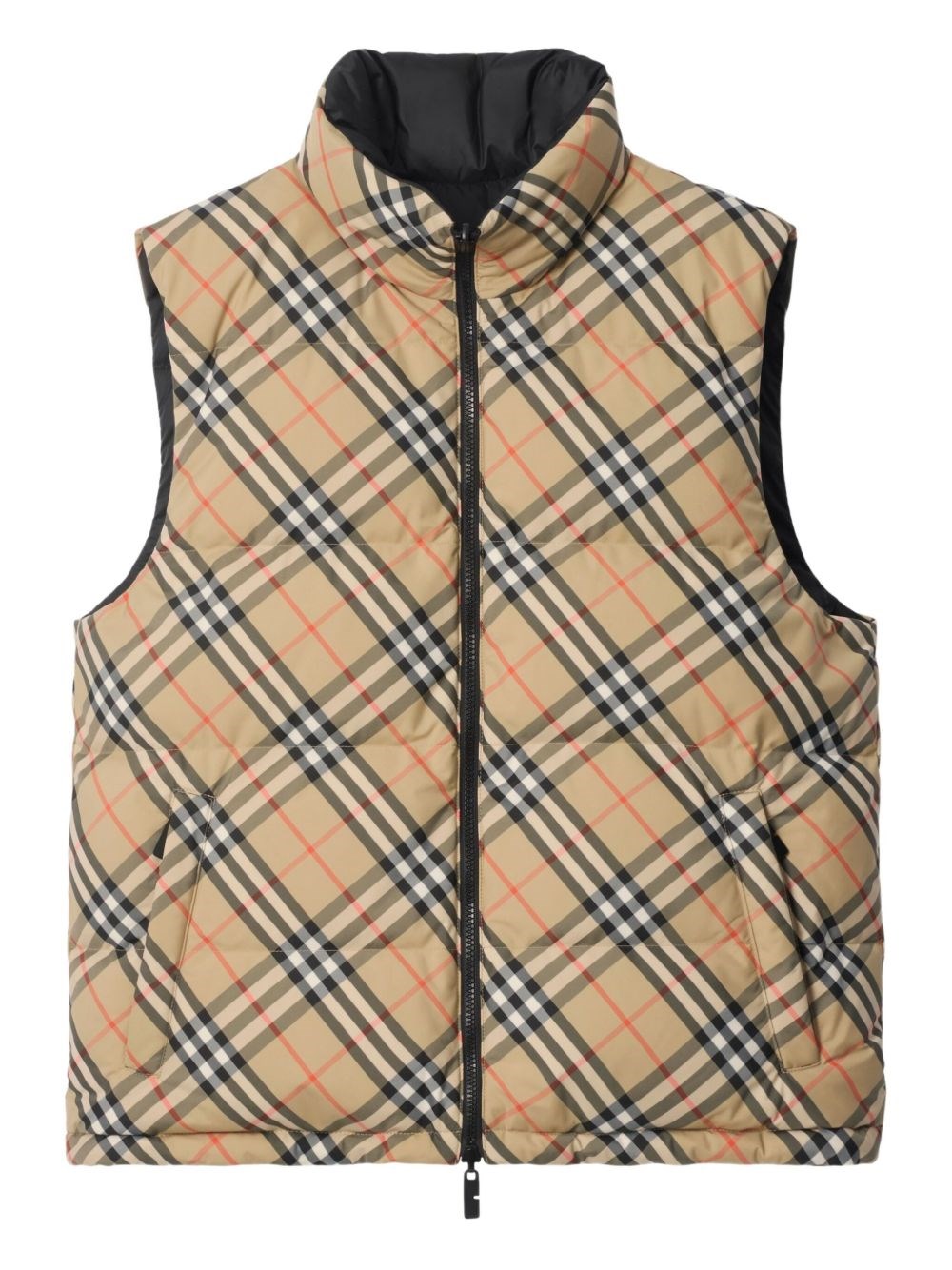 Burberry Snoshill Reversible Check Puffer Gilet Clothing In Multi
