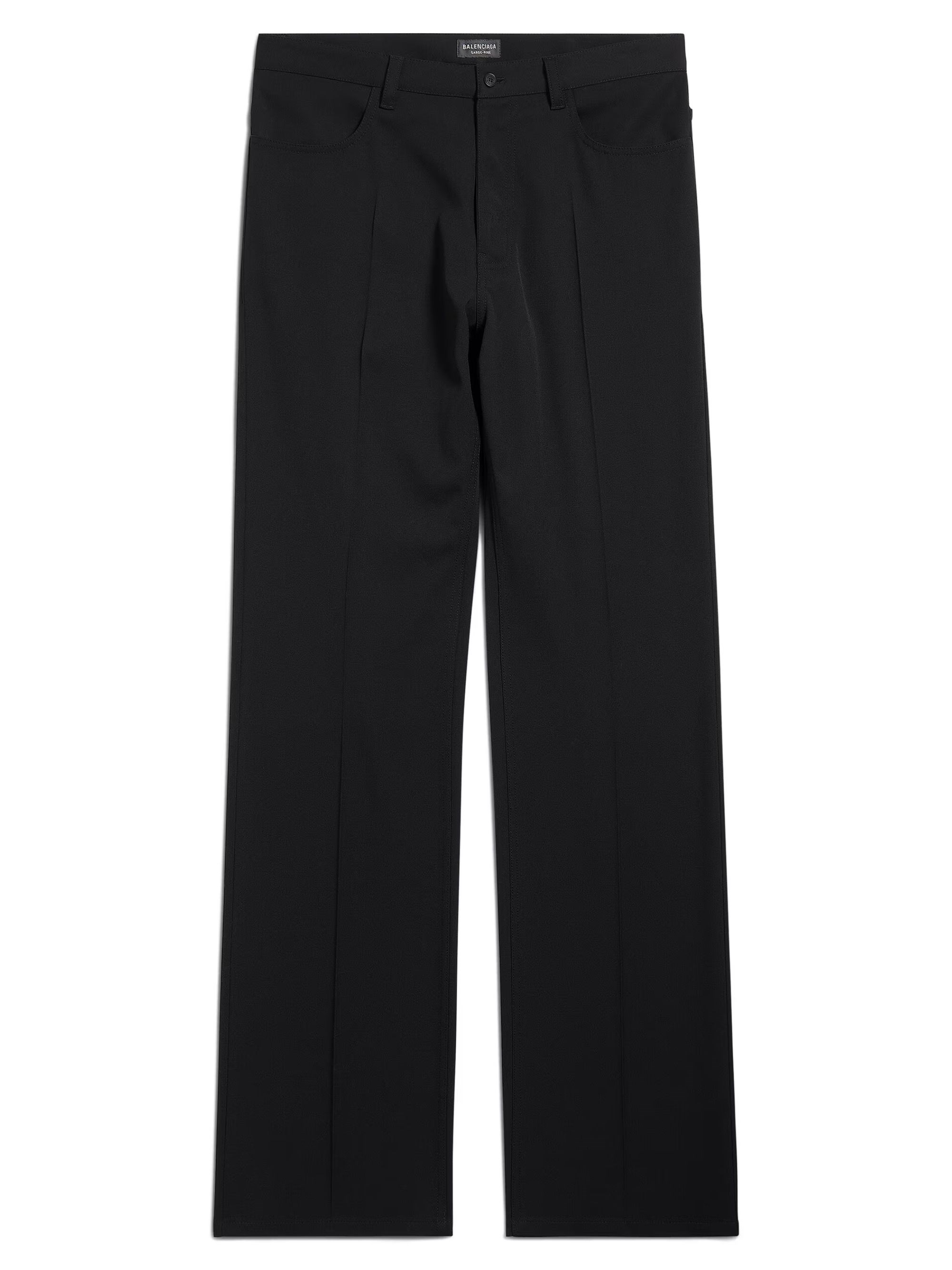 Balenciaga Straight Dress Trousers In Black