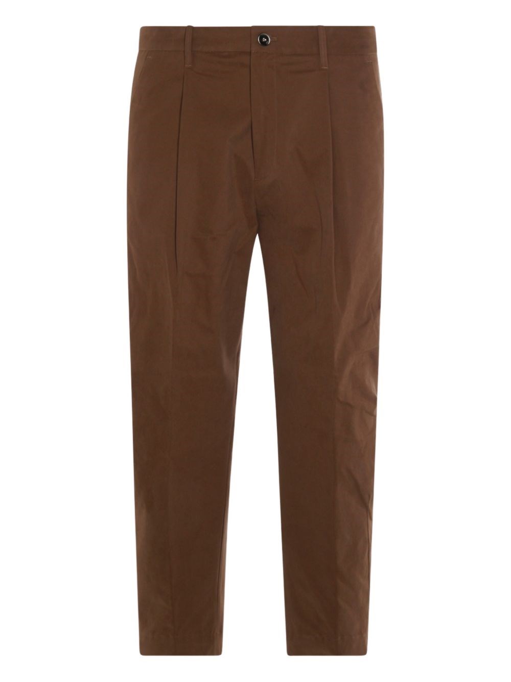 Nine In The Morning Giulio Straight-leg Pants In Brown