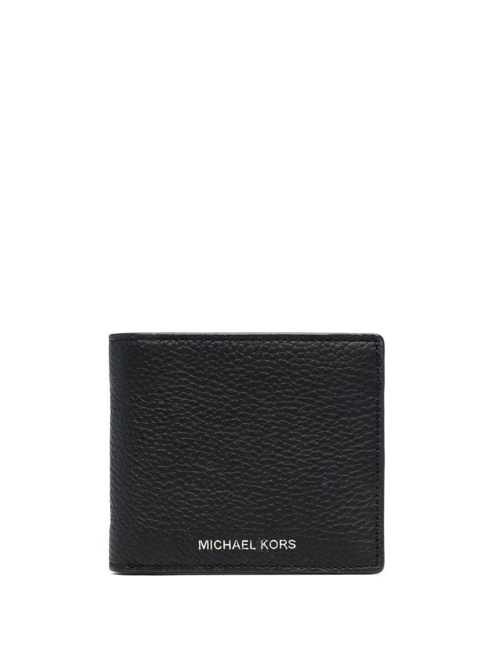 Michael Kors Logo-lettering Wallet In Black