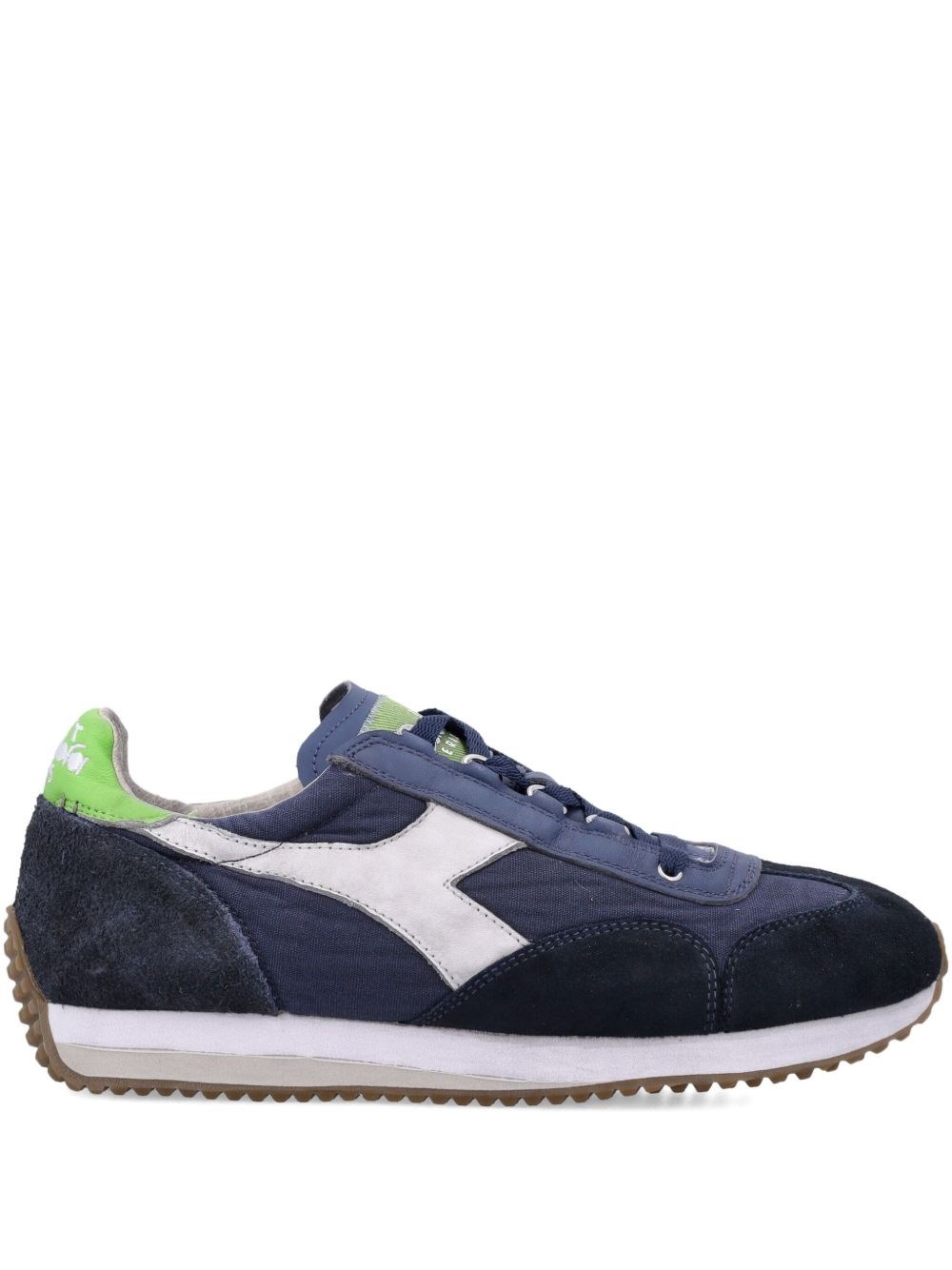 Diadora Sporty Blue Suede And Leather Sneakers In Gray