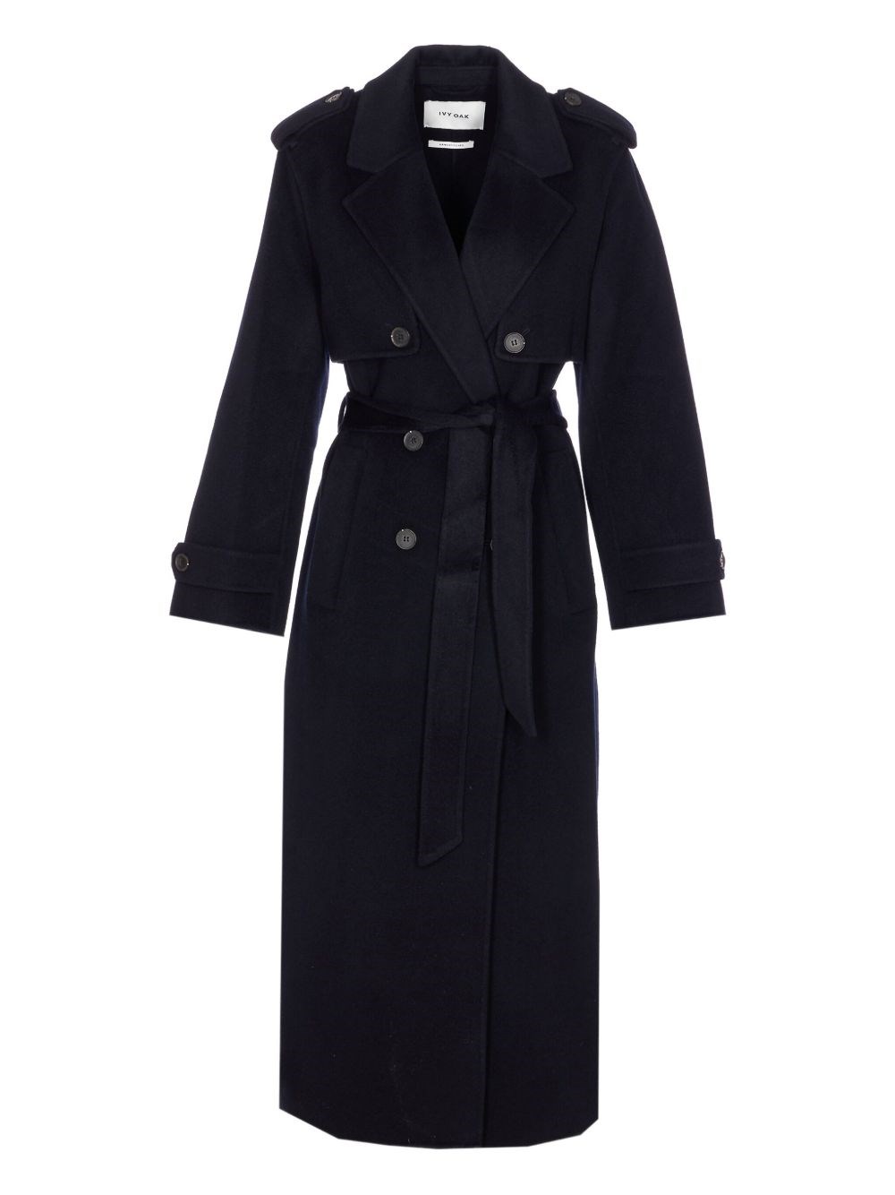 Ivy & Oak Blue Colette Coat Double Breasted In Blue