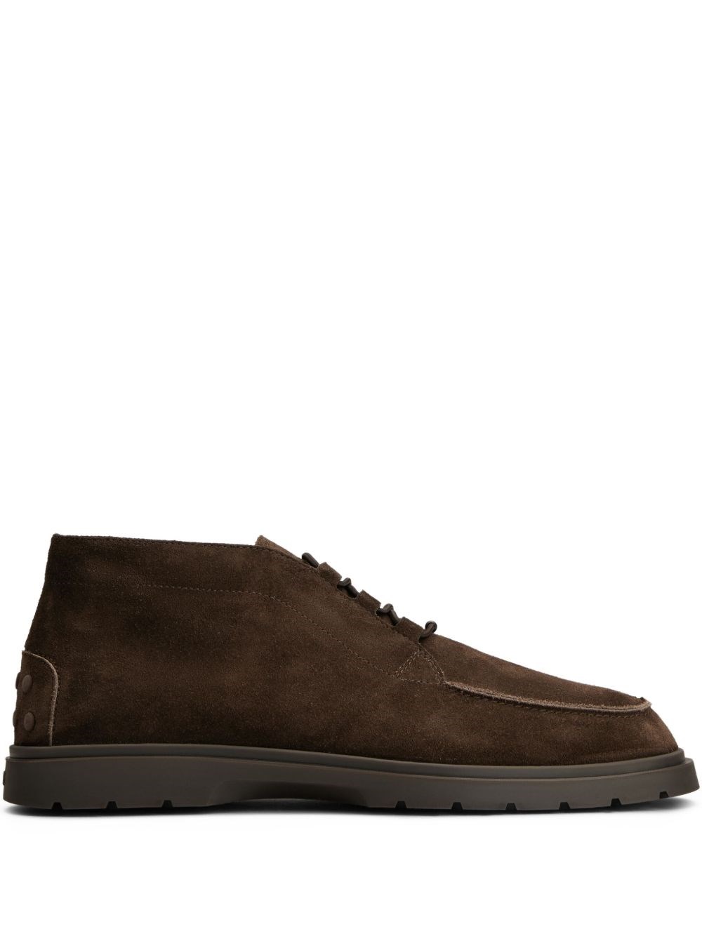 Tod's Lace-up Ankle Boot With Logo In Blue
