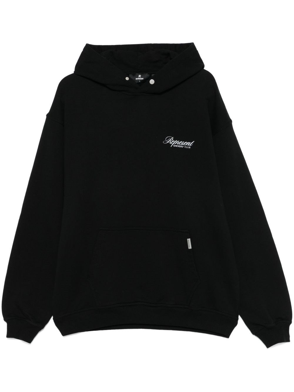 Represent Cotton Sweatshirt With Logo Print In Black