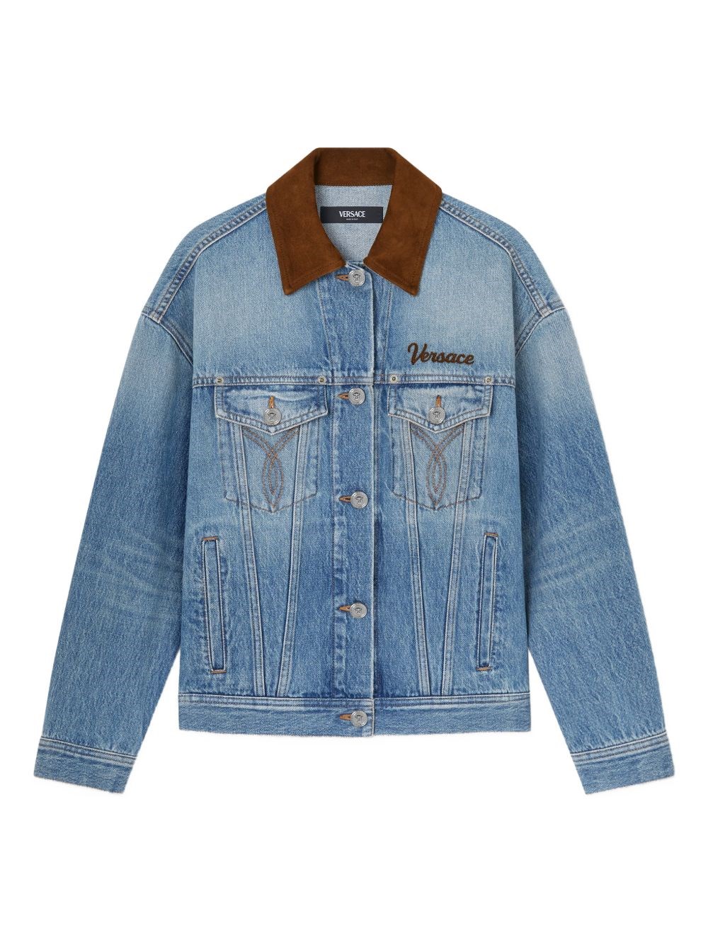 Versace Denim Cotton Jacket