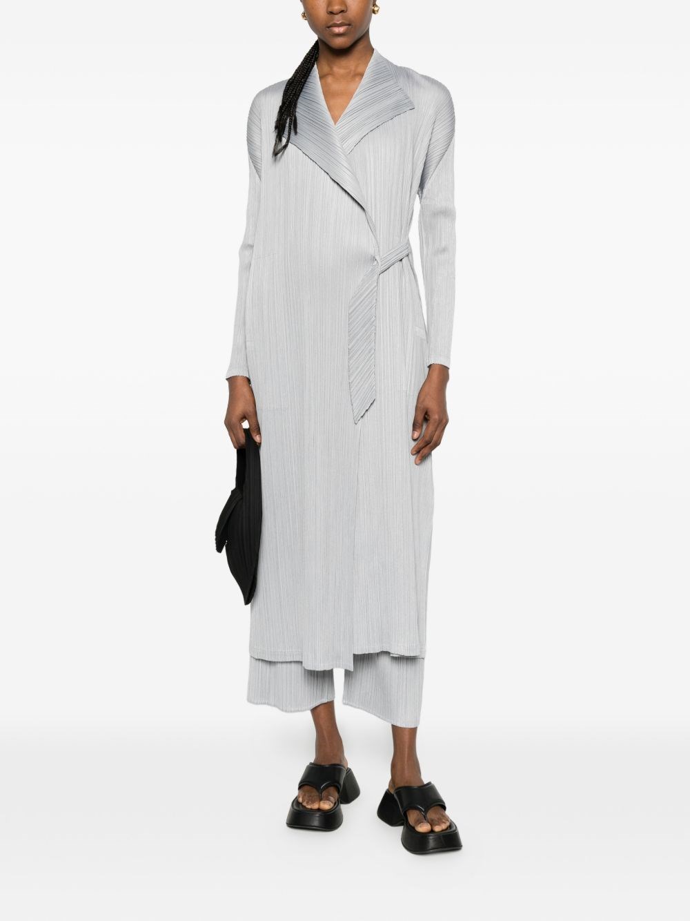 PLEATS PLEASE ISSEY MIYAKE Pleated Long Coat