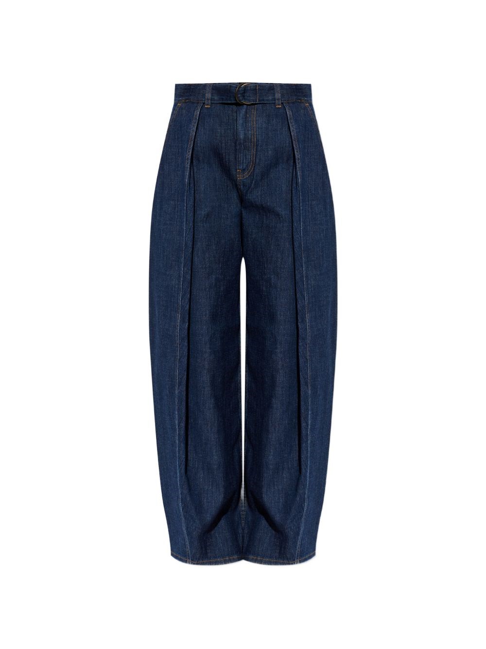 Loewe Belted Wide-leg Denim Jeans In Blue