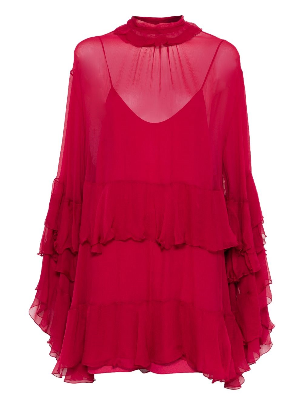 Chloé Silk Dress In Red
