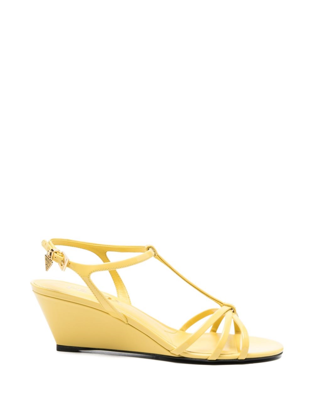 Prada Leather Heel Sandals