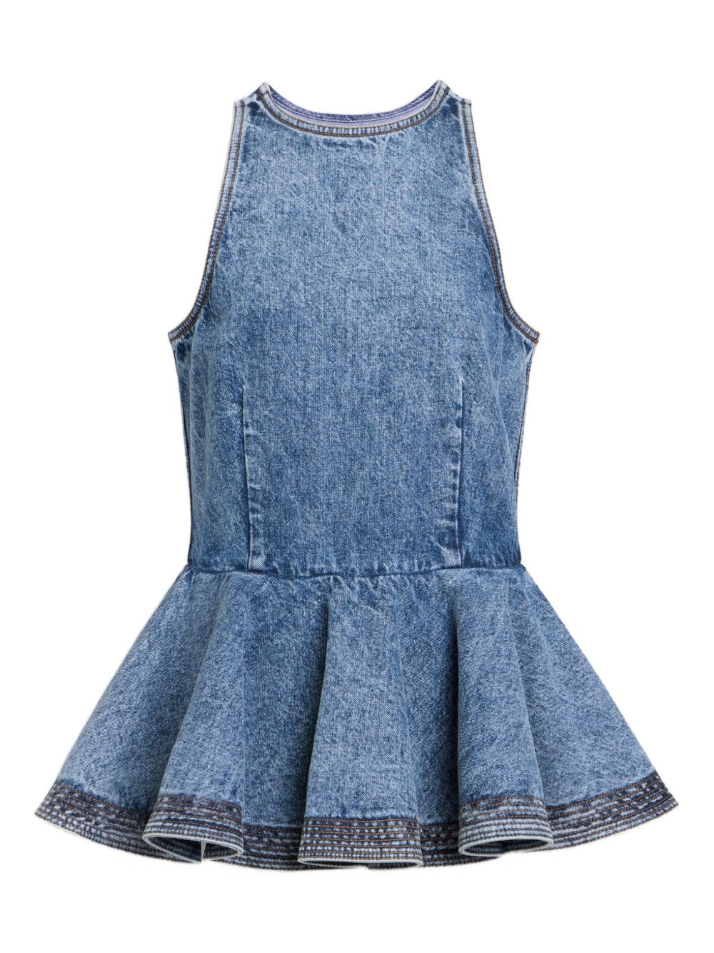 Alaïa Alaïa Denim Peplum Top　アライア デニム ペプラム トップ