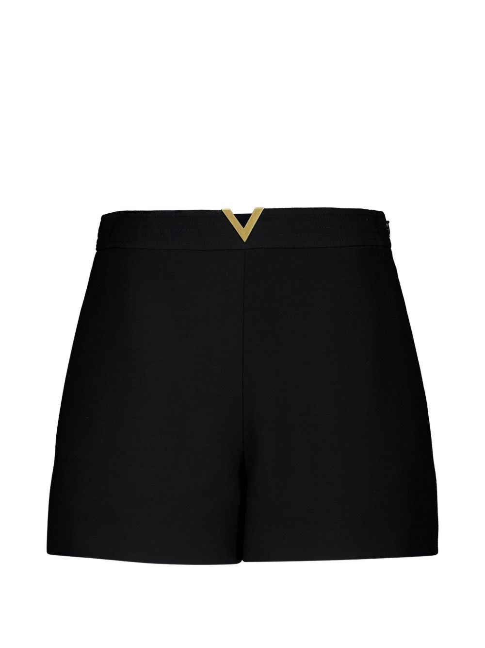 Valentino Vlogo Signature Wool And Silk Shorts